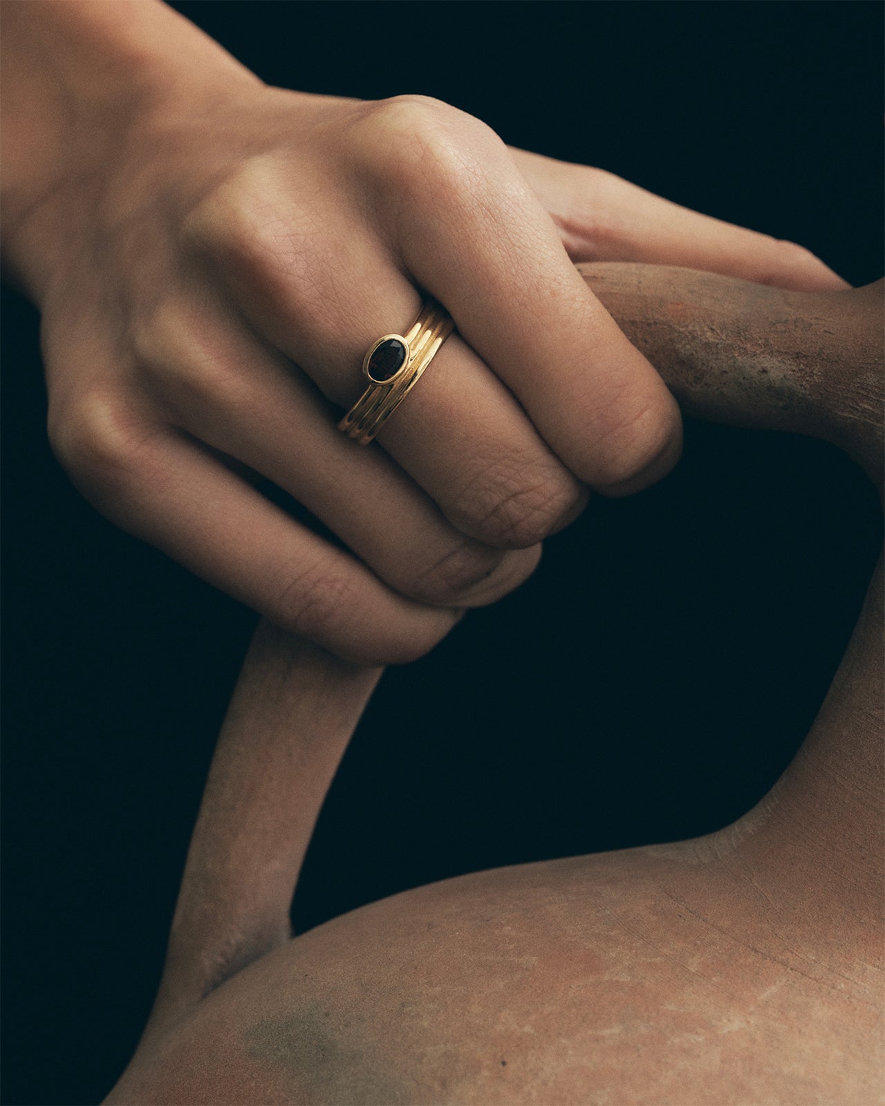 Temple of the Sun Tana Ring Gold Vermeil