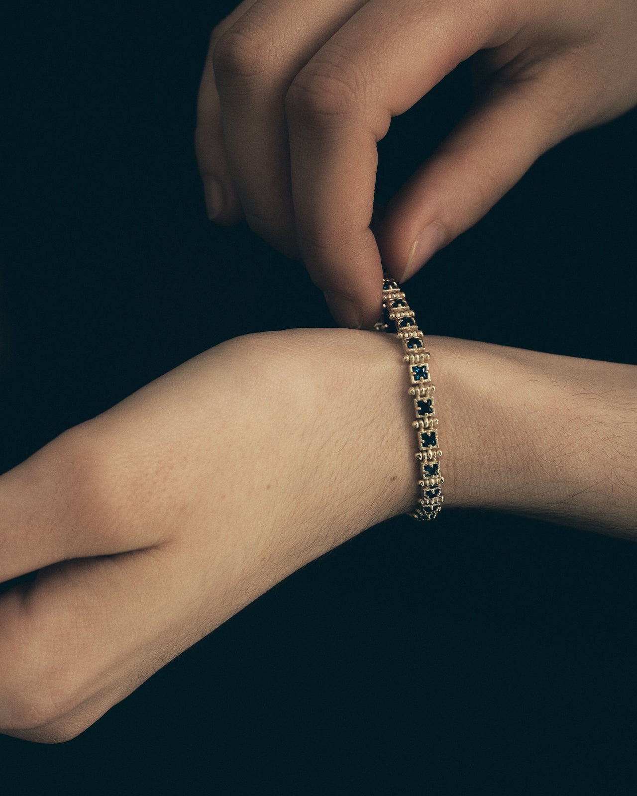 Temple of the Sun Theia Princess Bracelet Sapphire Solid Gold