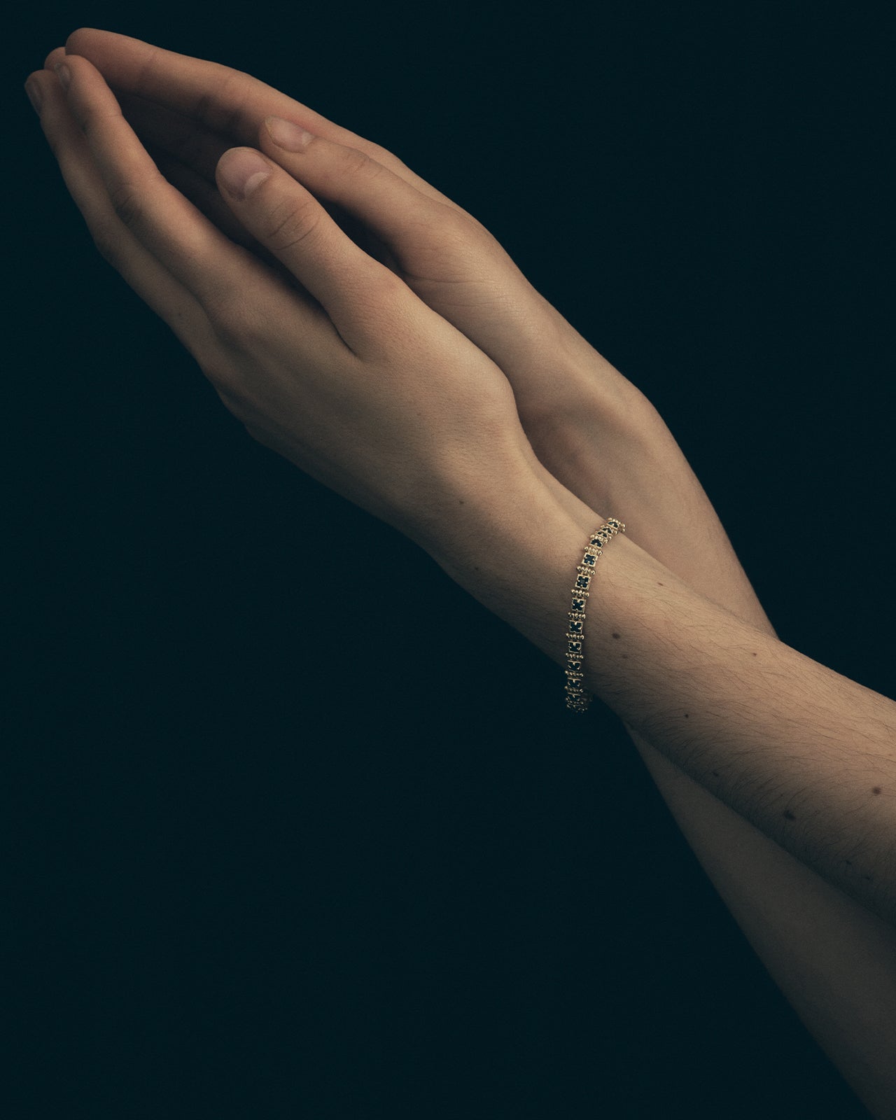 Temple of the Sun Theia Princess Bracelet Sapphire Solid Gold