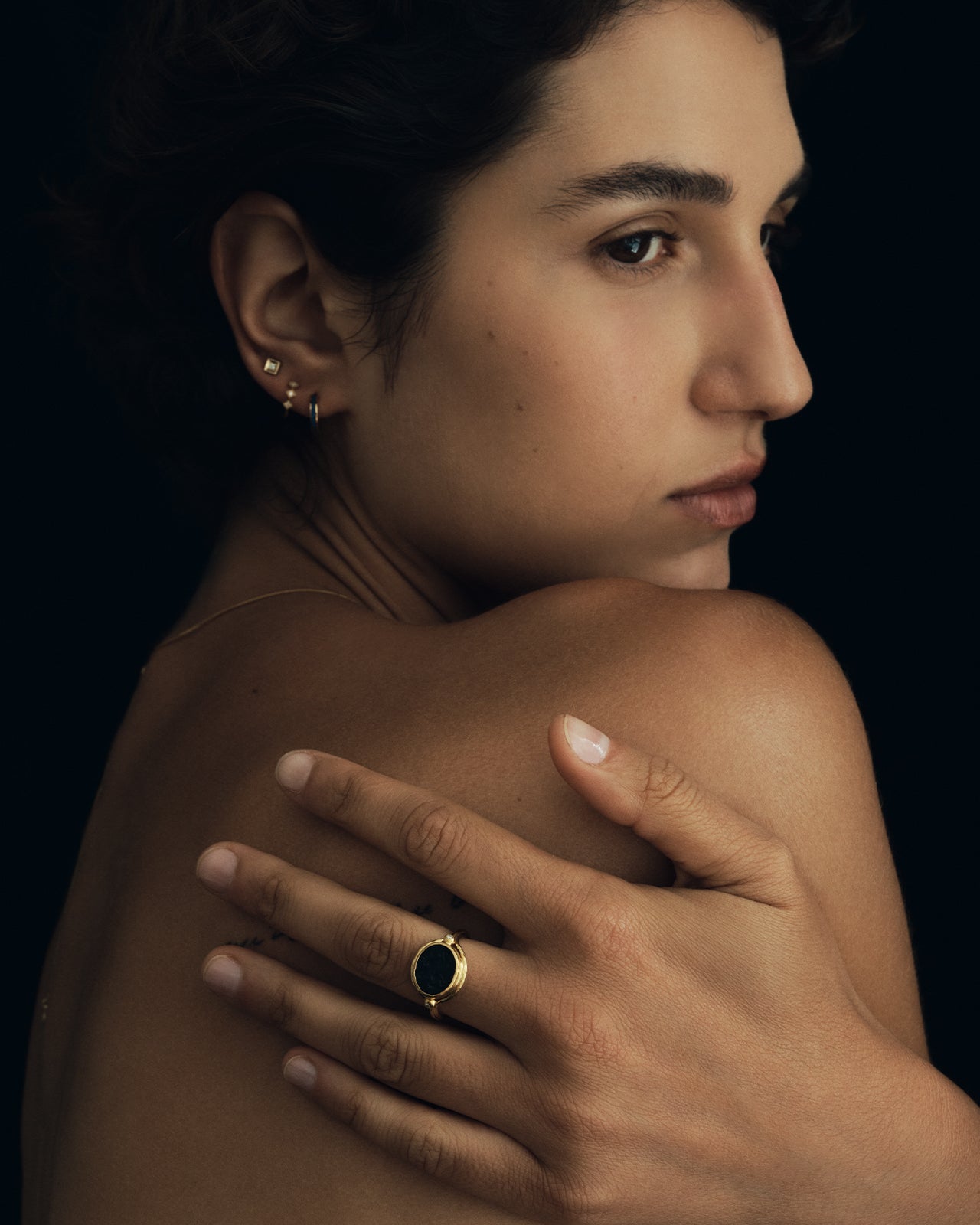 Temple of the Sun Tyana Intaglio Ring Solid Gold