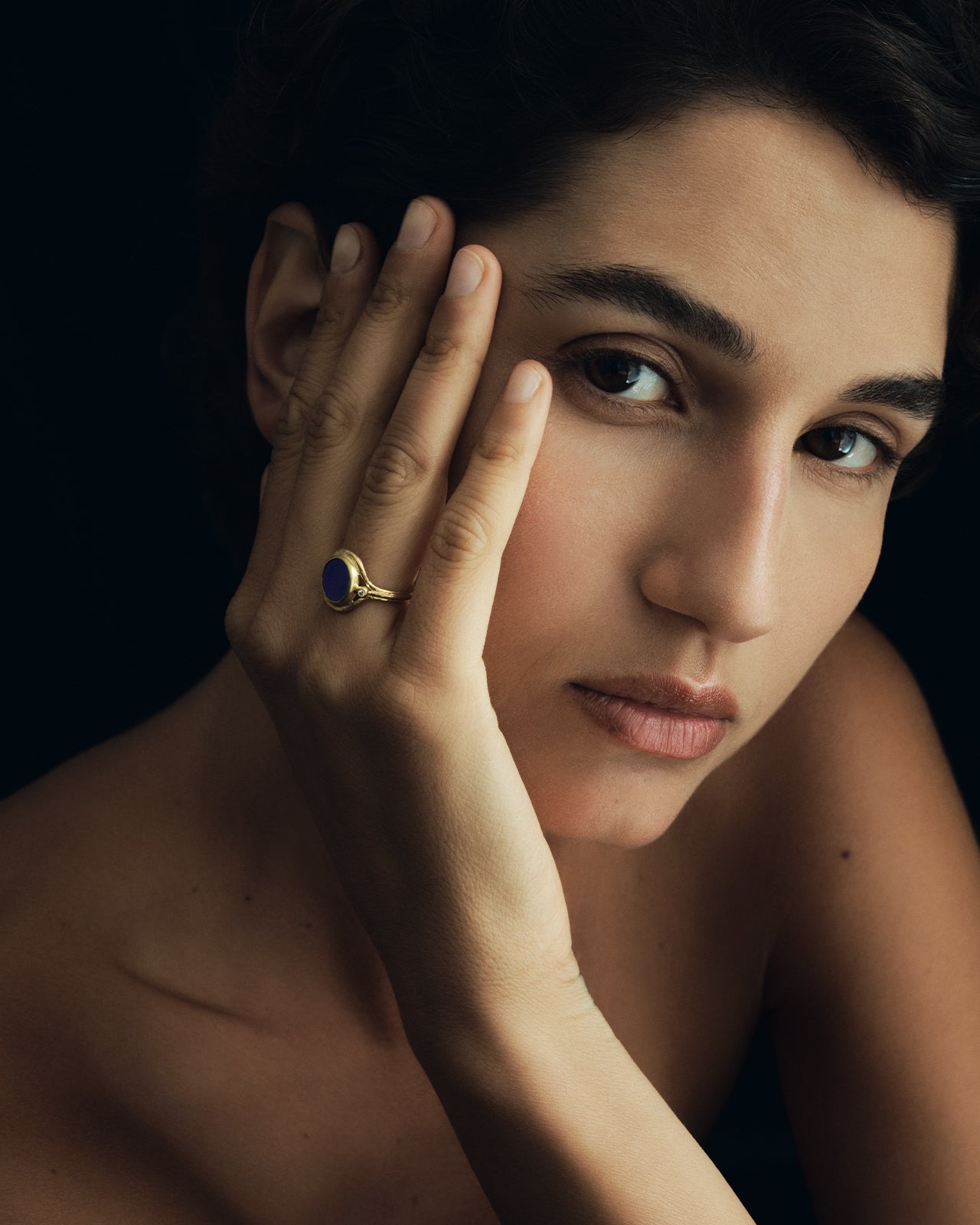 Temple of the Sun Tyana Intaglio Ring Solid Gold