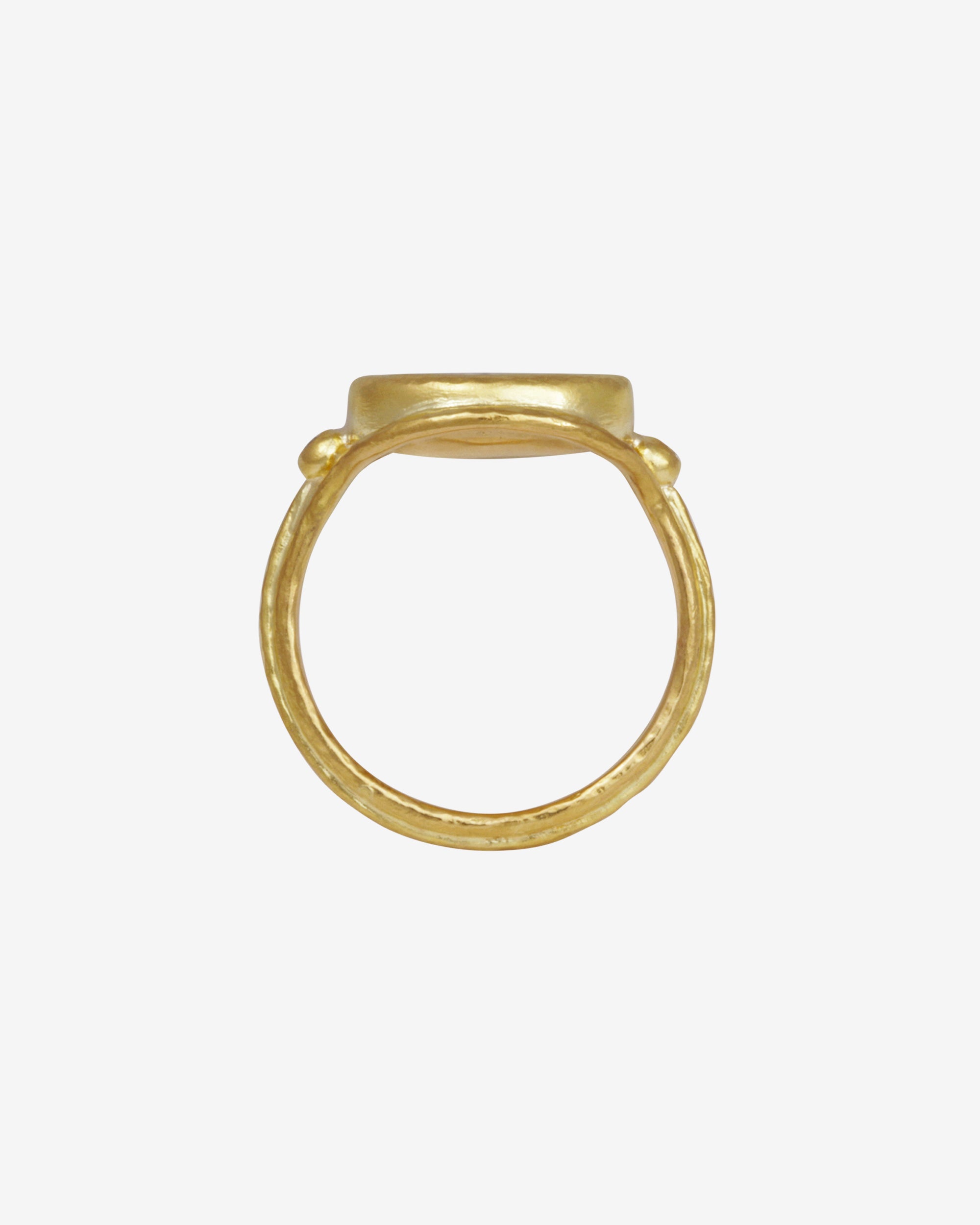 Temple of the Sun Tyana Ring Onyx Intaglio Diamond Solid Gold