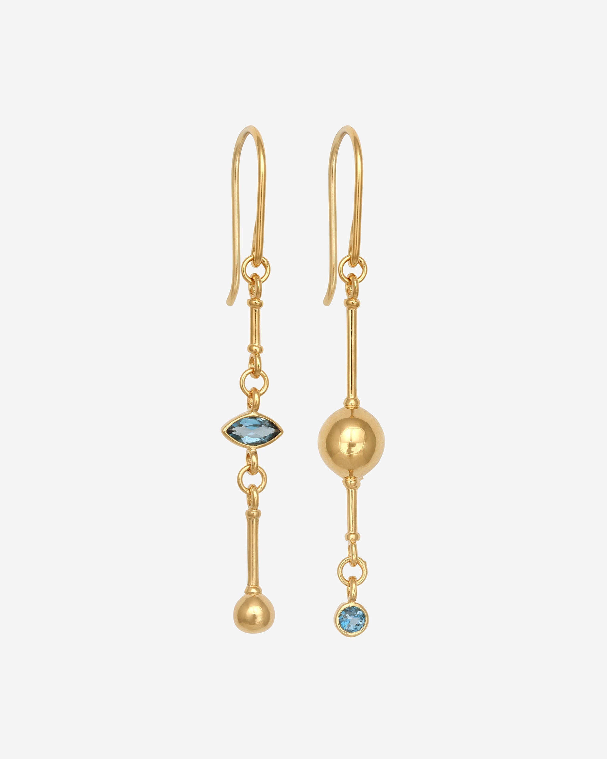 Temple of the Sun Ula Earrings Gold Vermeil