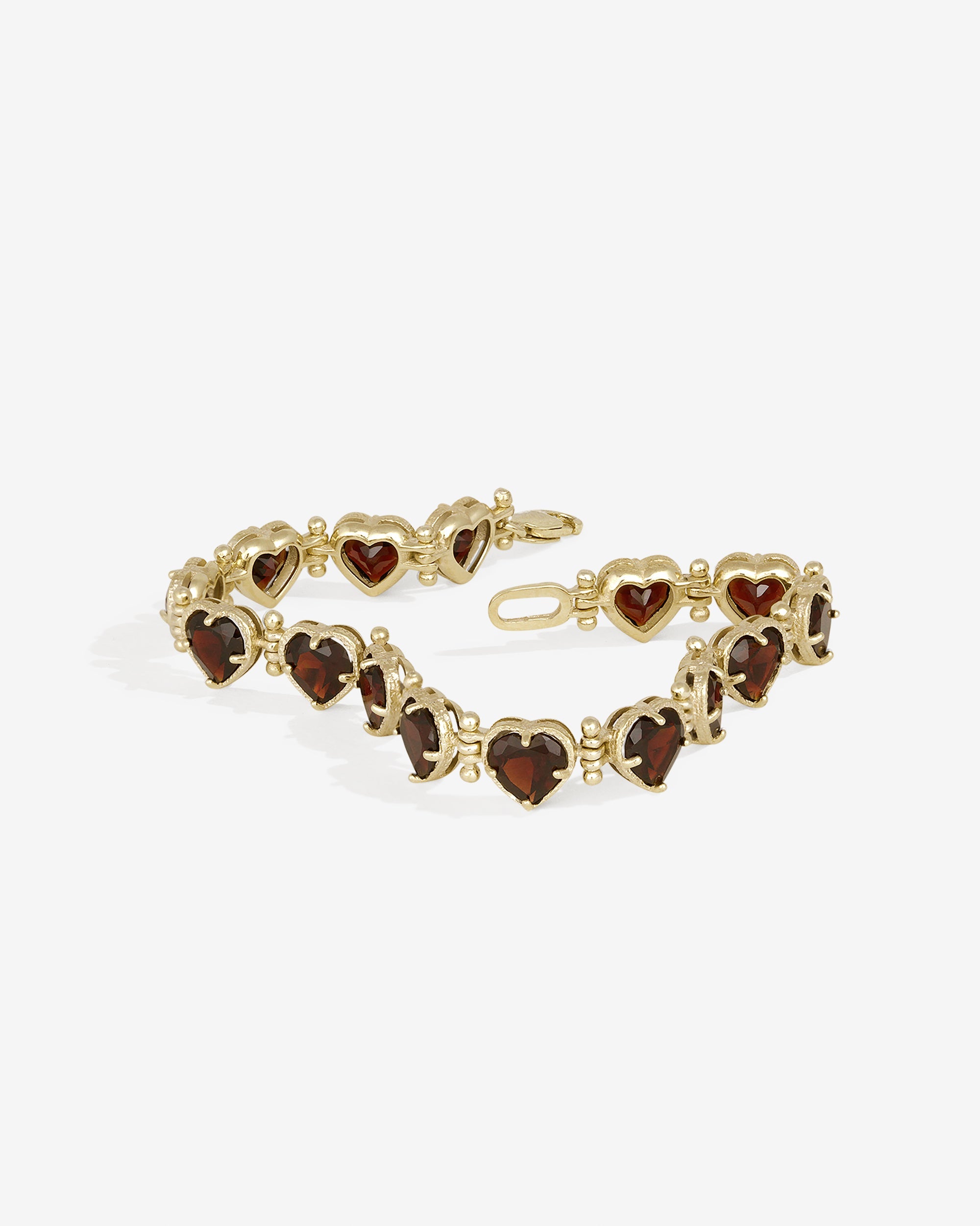 Temple of the Sun Venus Bracelet Garnet Solid Gold