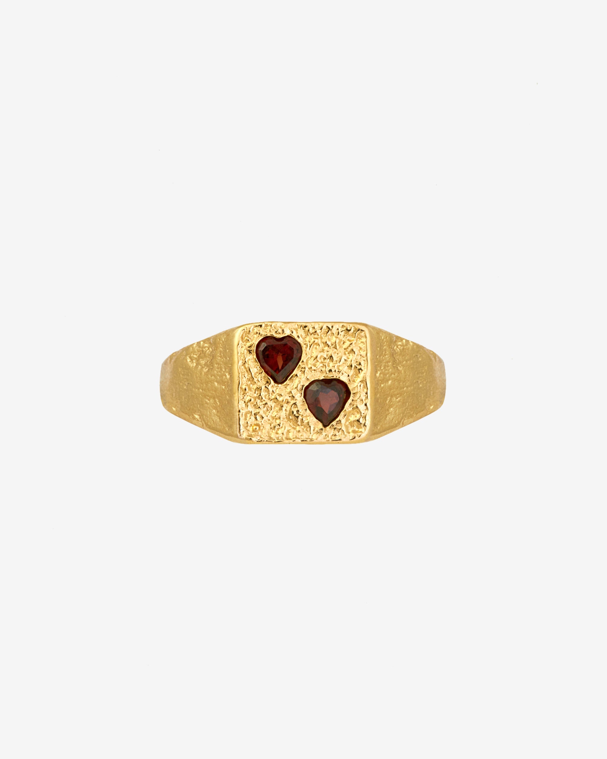 Temple of the Sun Venus Signet Ring Gold Vermeil