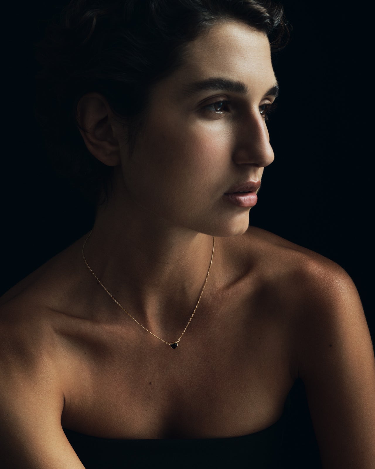 Temple of the Sun Venus Solitaire Necklace Gold Vermeil