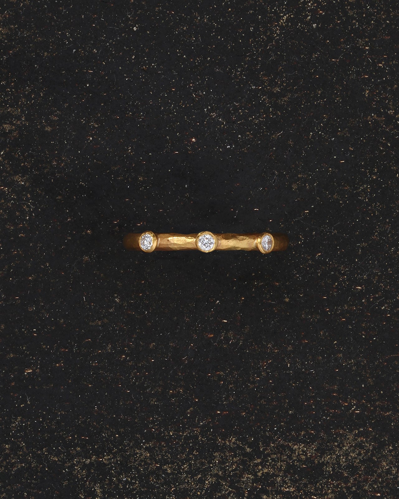 Temple of the Sun Vesper Trilogy Ring Diamond Solid Gold