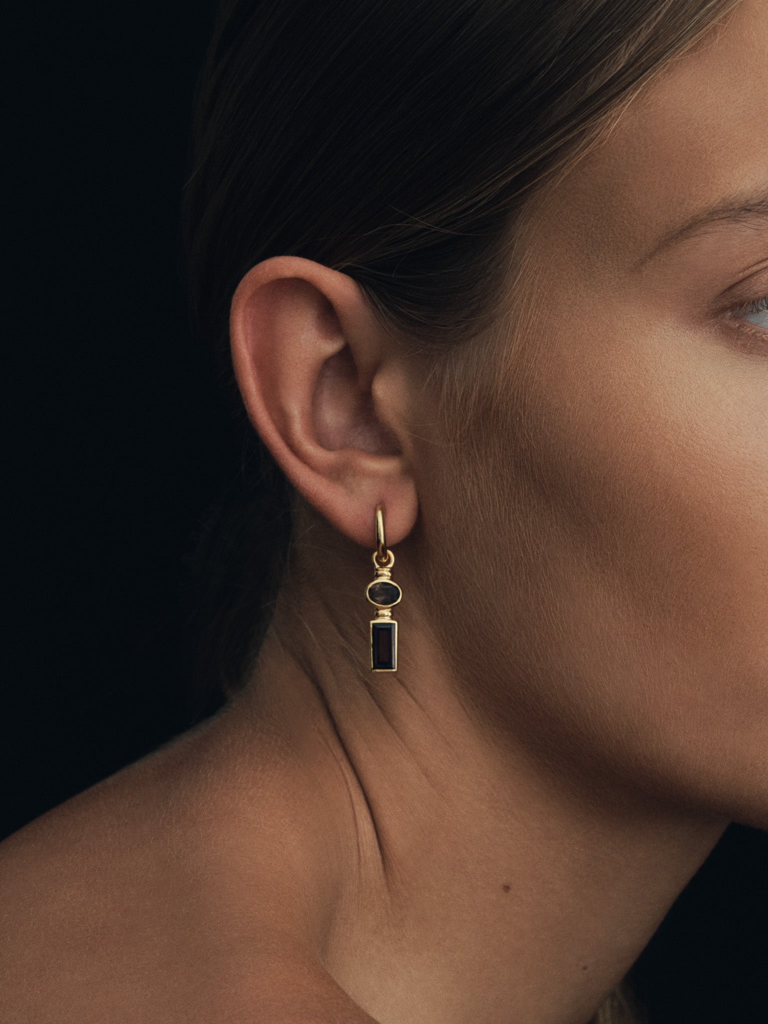 Temple of the Sun Vino Earrings Gold Vermeil