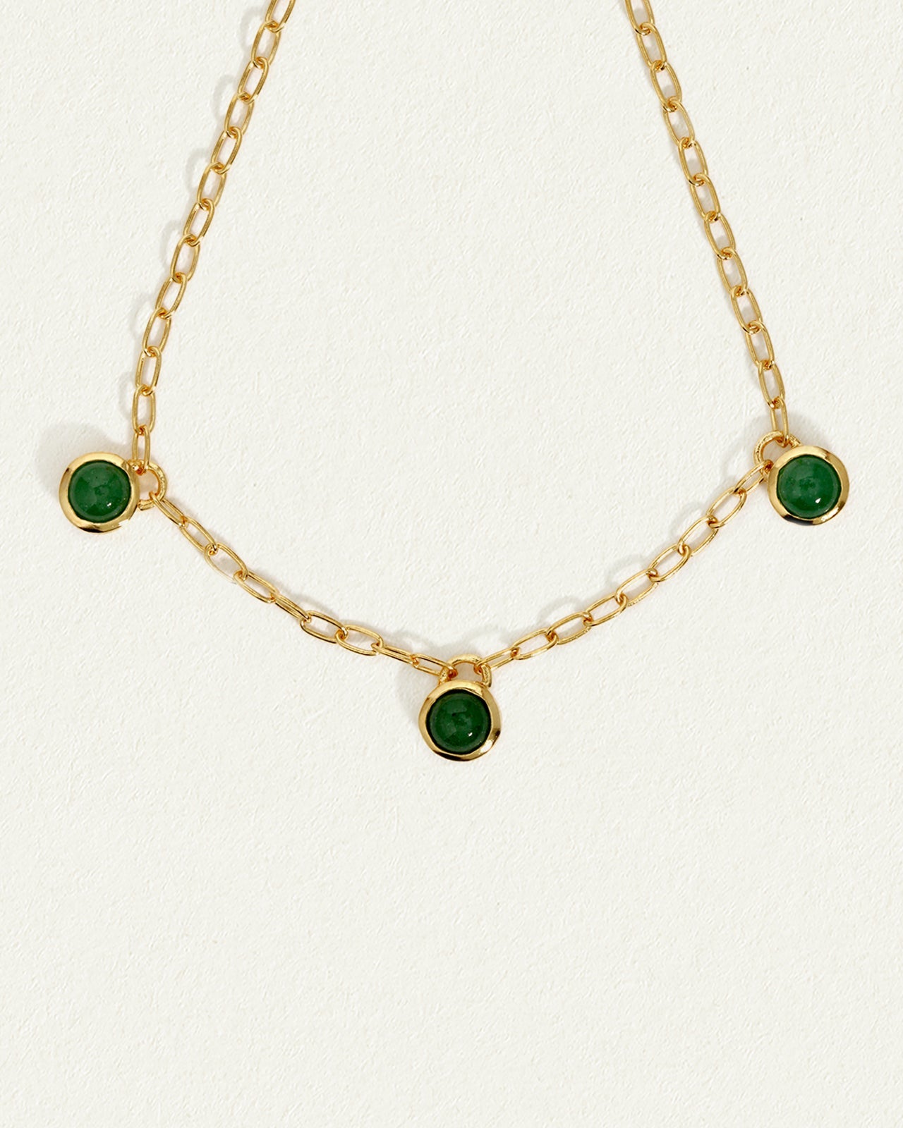 Green emerald hot sale gold necklace