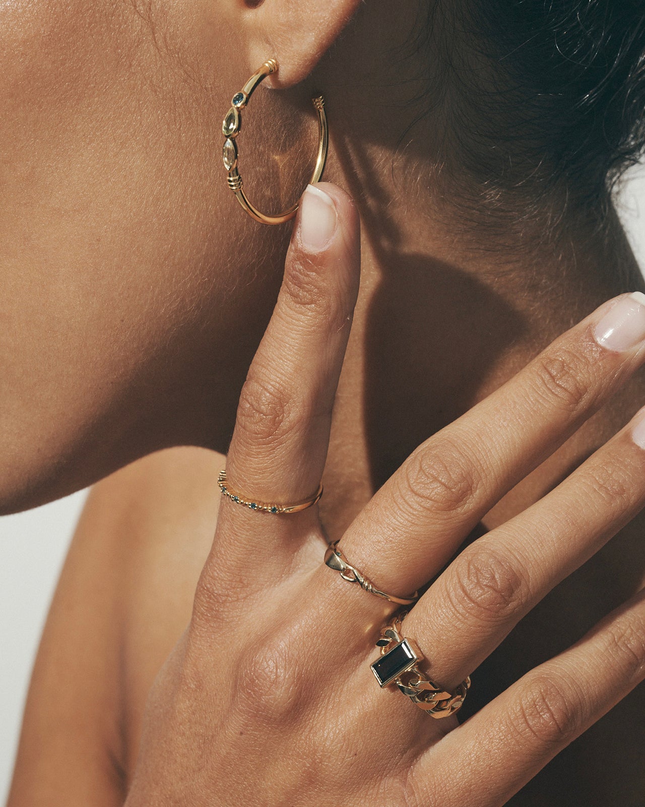 Temple of the Sun Althea Ring Emerald Gold