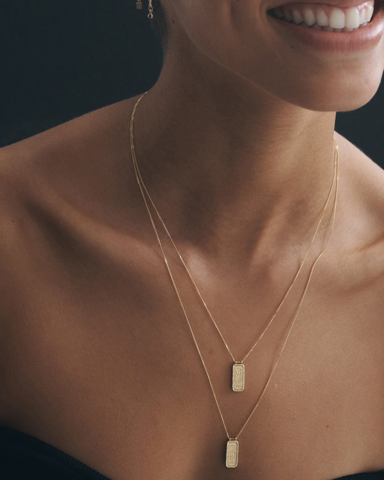 Temple of the Sun Aries Necklace Solid Gold