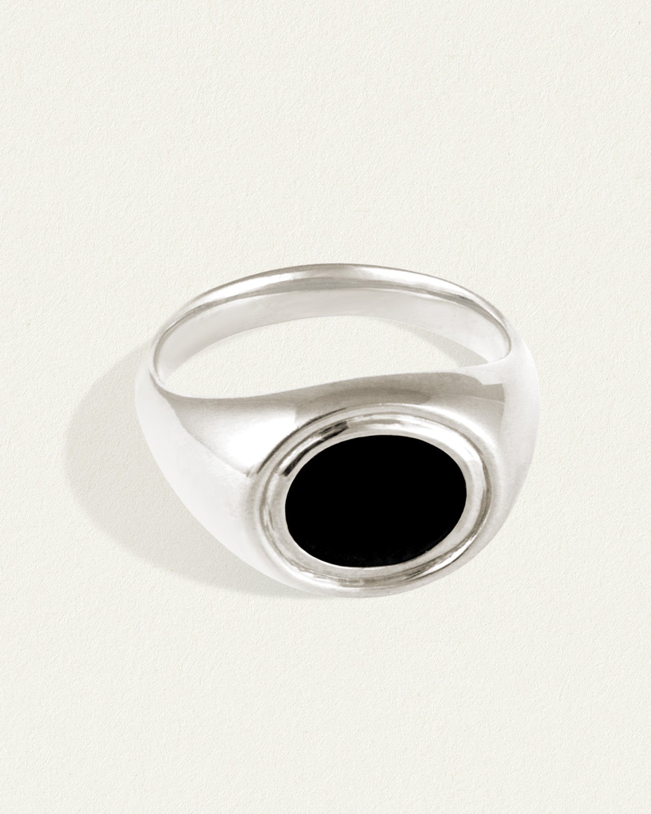 Kosmos Ring Onyx Silver – Temple of the Sun Jewellery