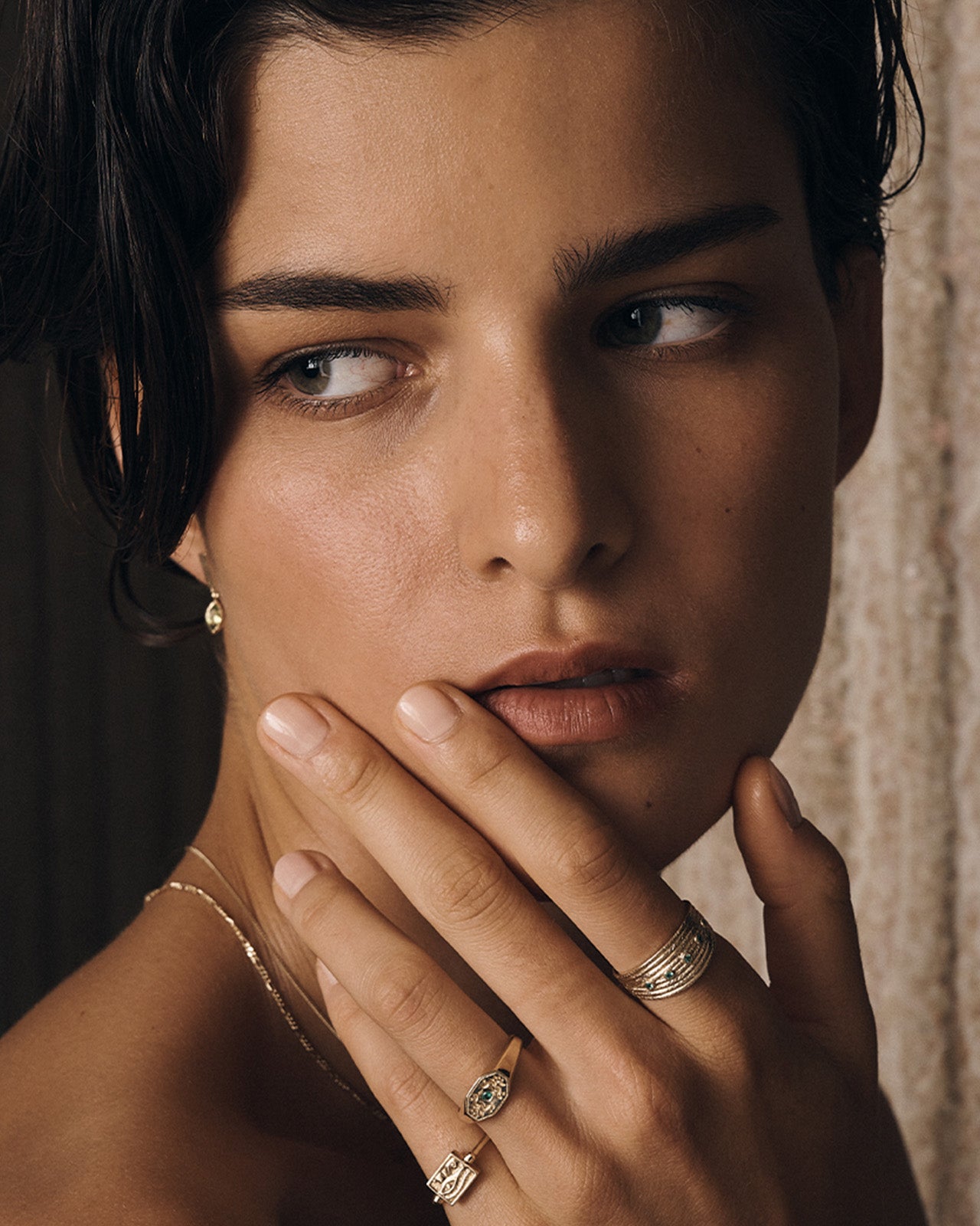 Temple of the Sun Luxor Ring Solid Gold