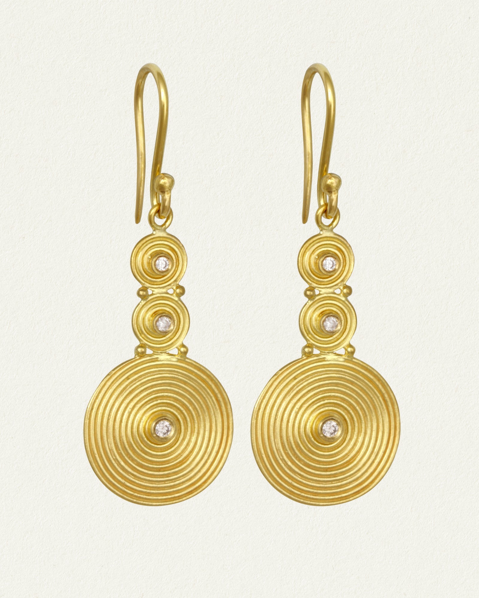 Lydia Earrings Solid Gold Temple of the Sun Jewellery