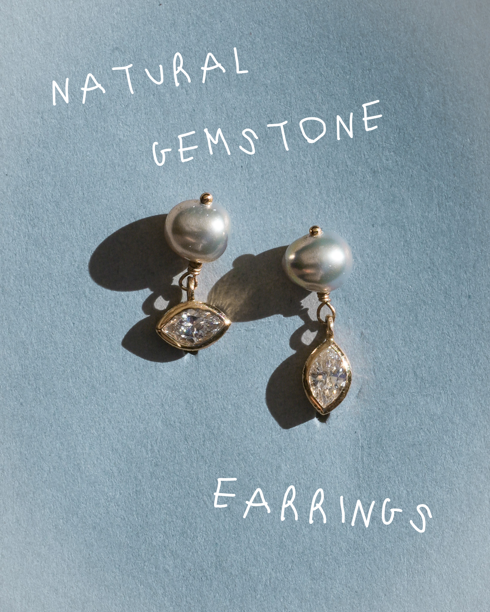Natural Gemstone Earrings
