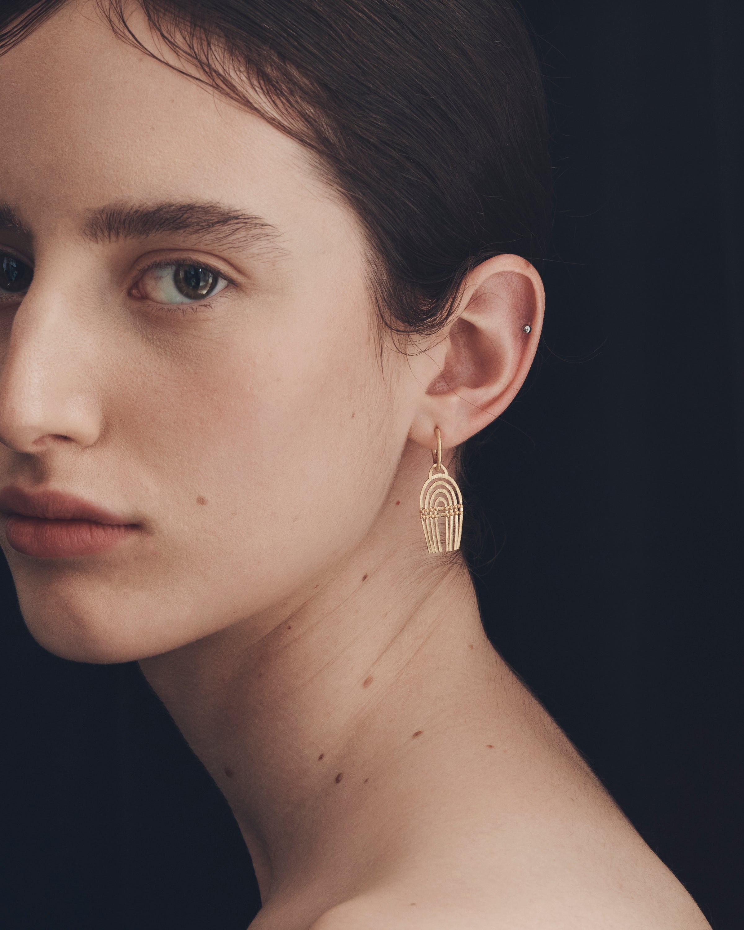 Mena Earrings Gold Vermeil