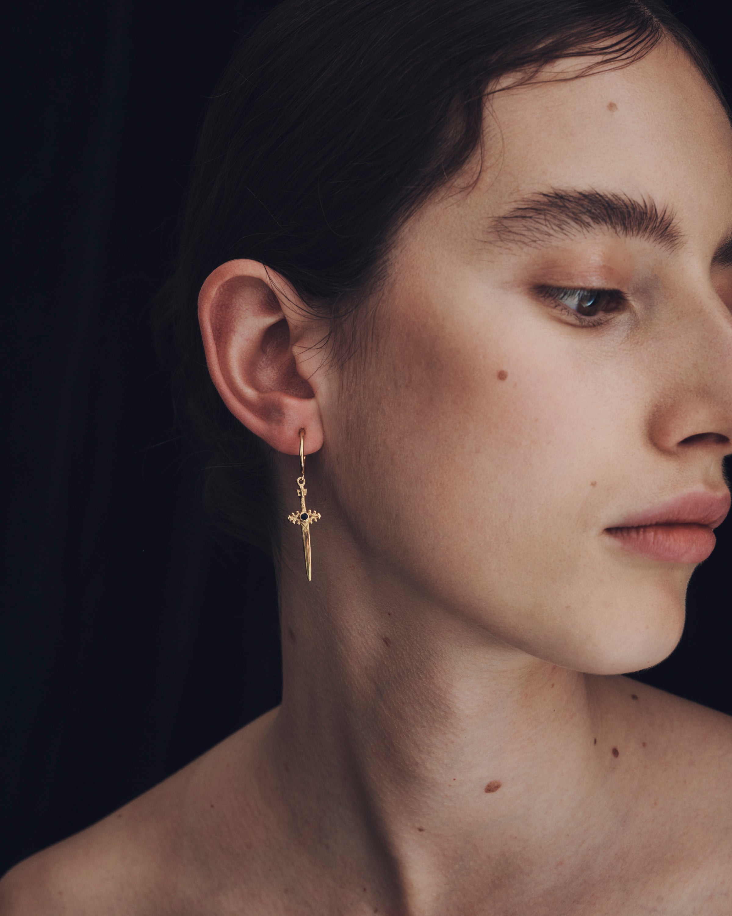 Themis Earrings Gold Vermeil