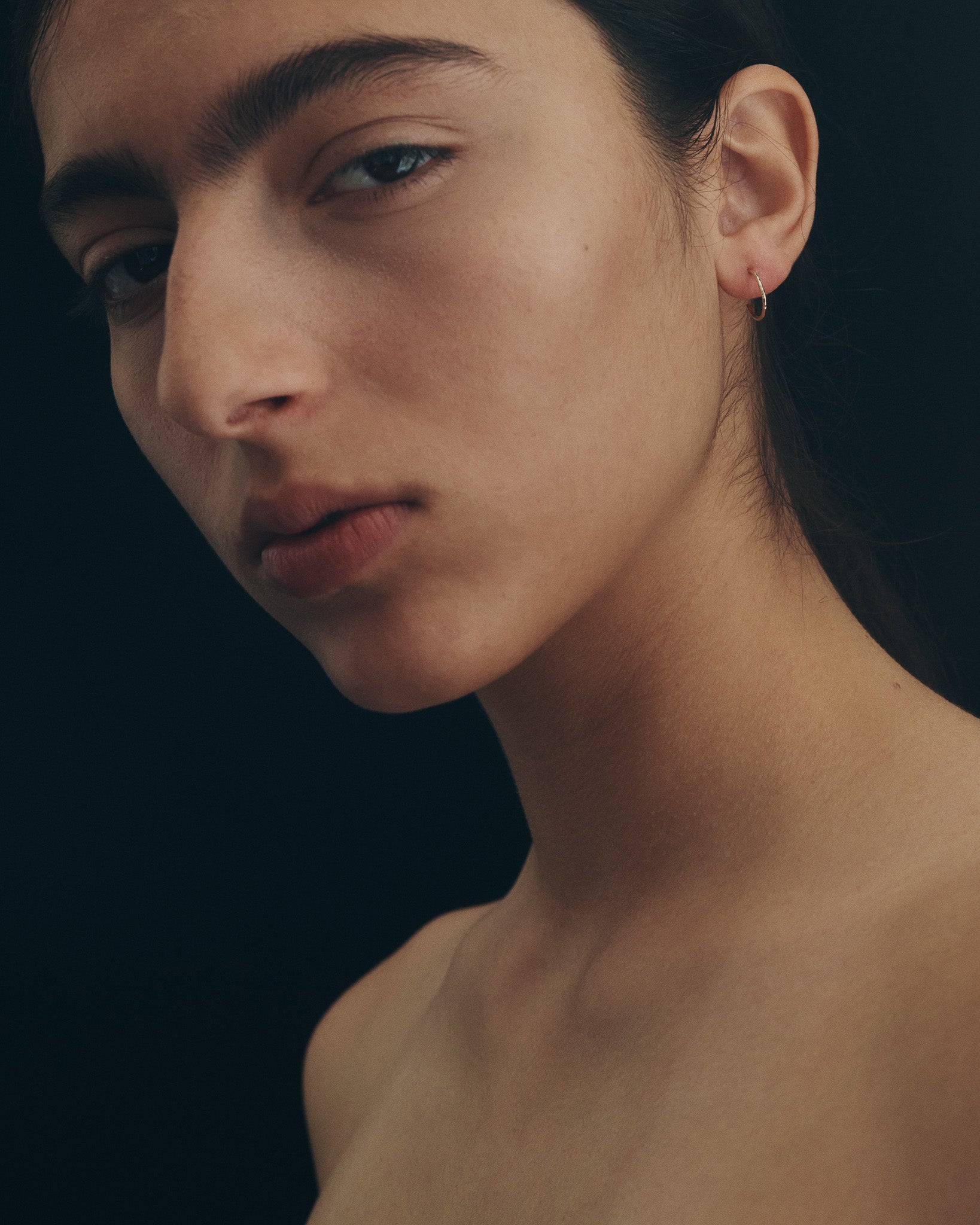 Relic Small Hoop Earrings Solid Gold