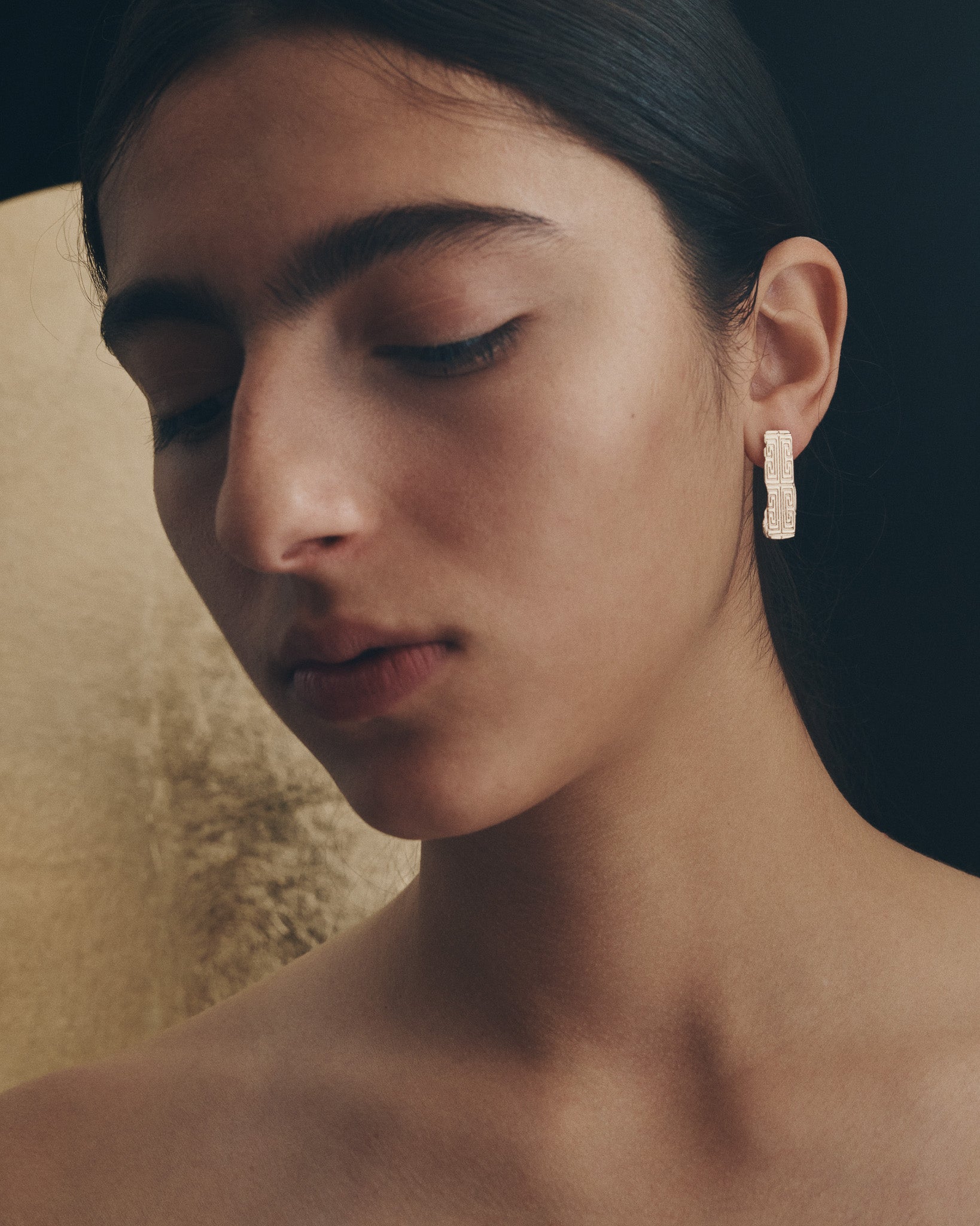 Relic X Earrings Solid Gold