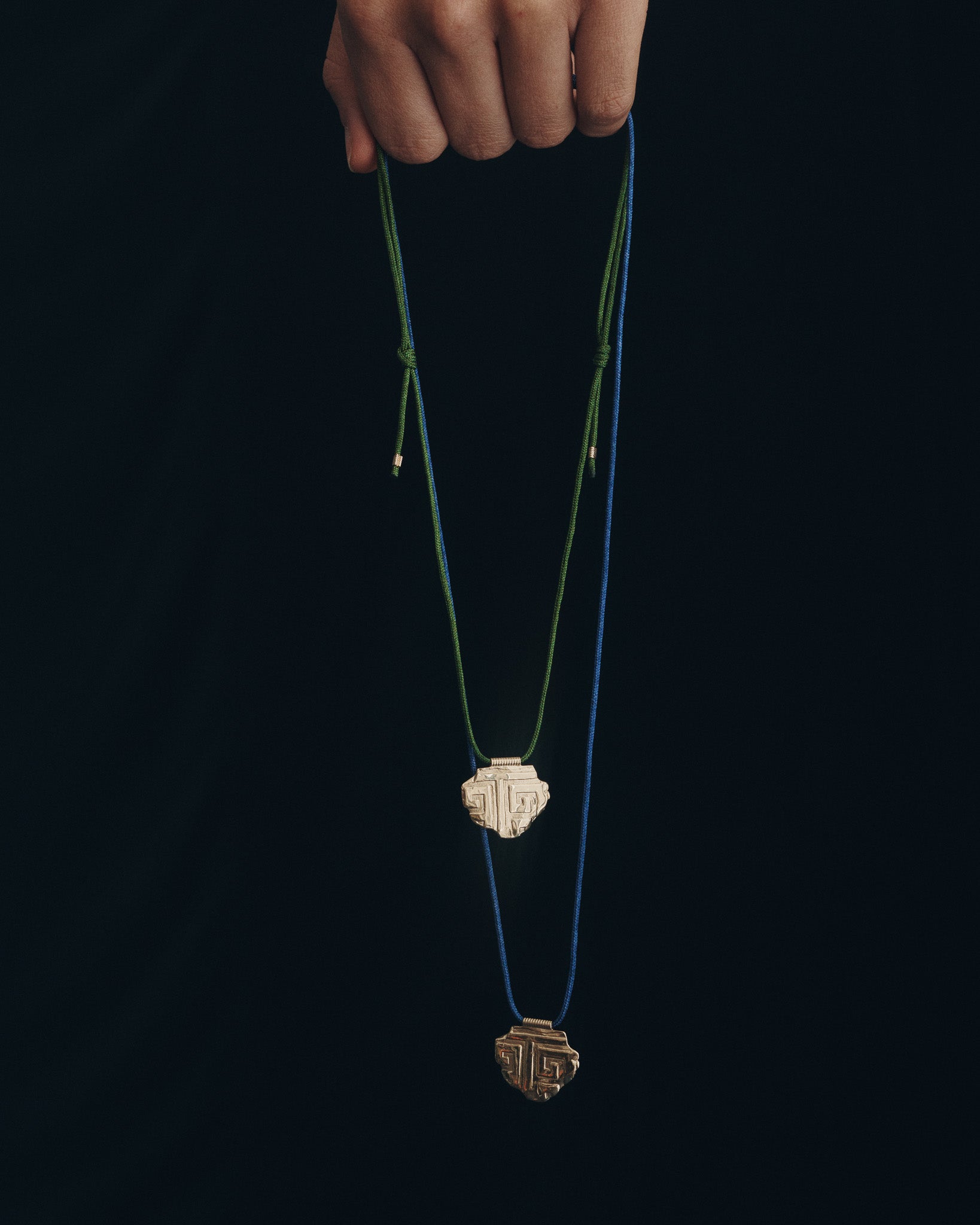 Relic XIII Necklace Green Solid Gold