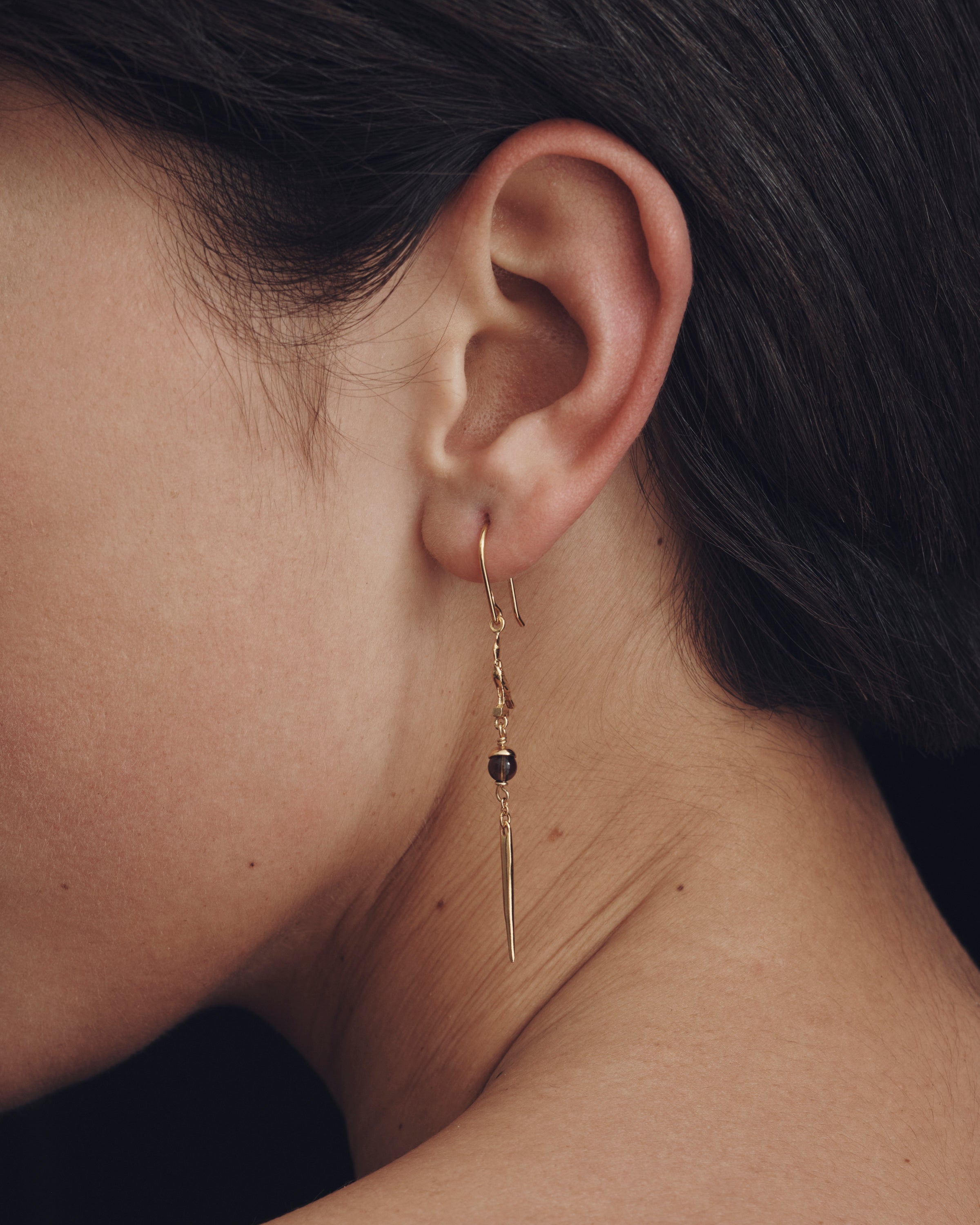 Ray Earrings Gold Vermeil