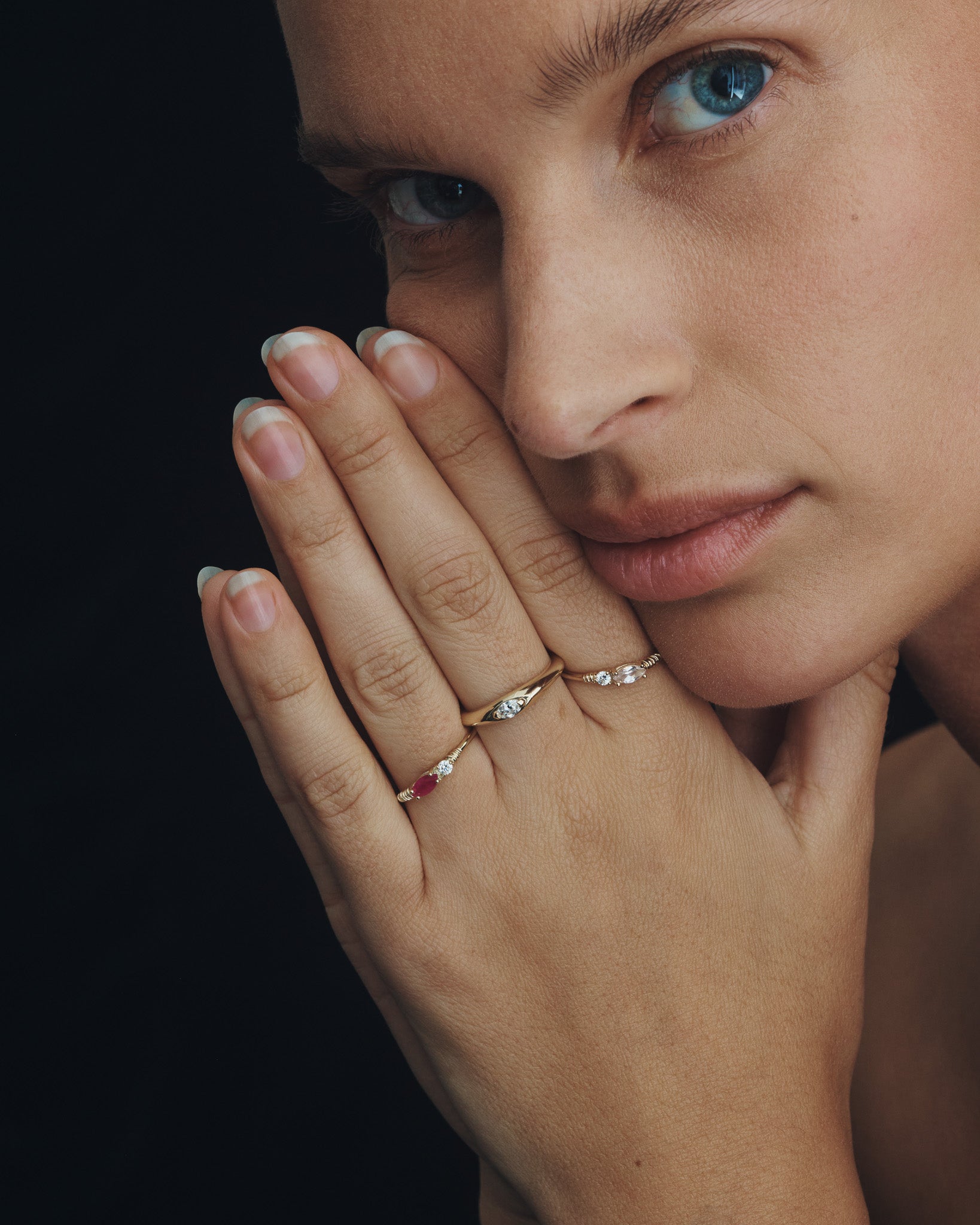 Jasmine Ring Morganite Diamond Solid Gold