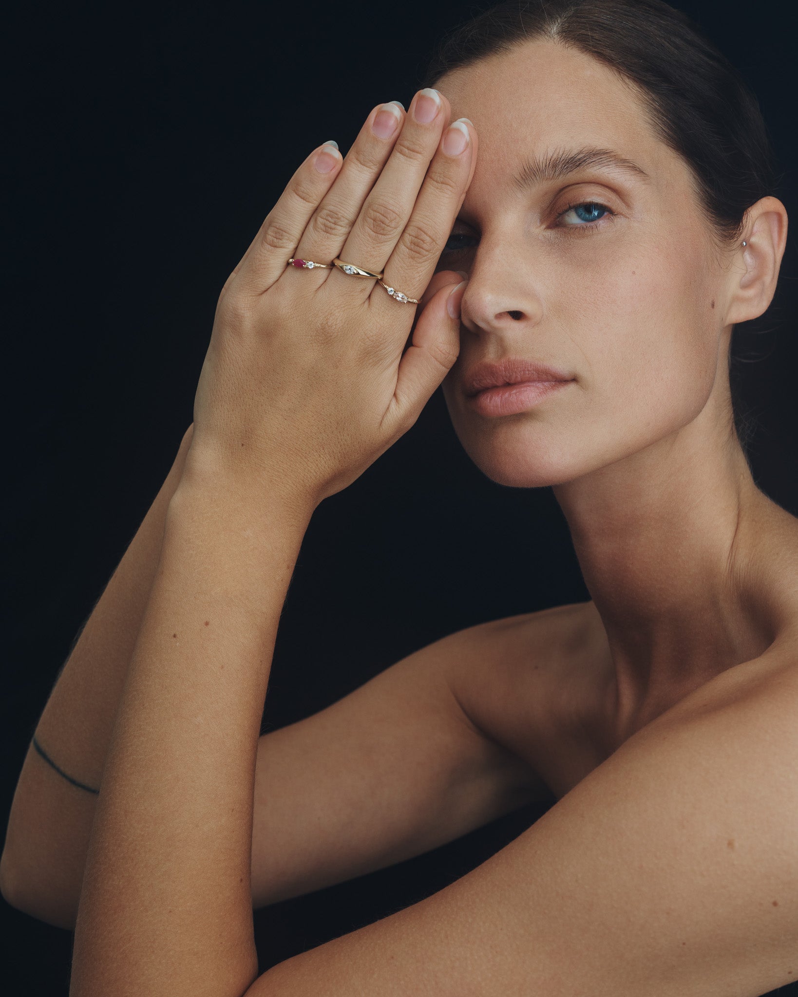 Jasmine Ring Morganite Diamond Solid Gold