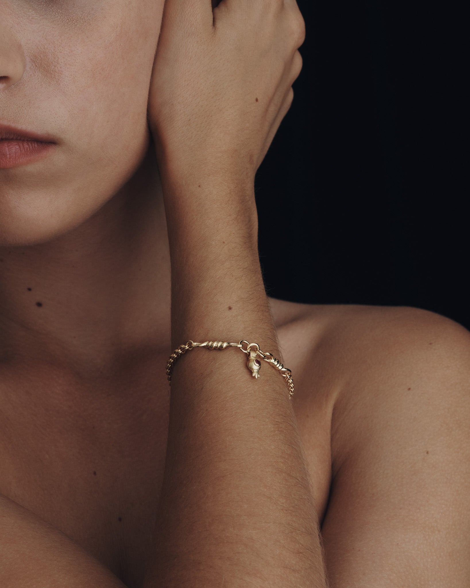 Pomegranate Bracelet Gold Vermeil