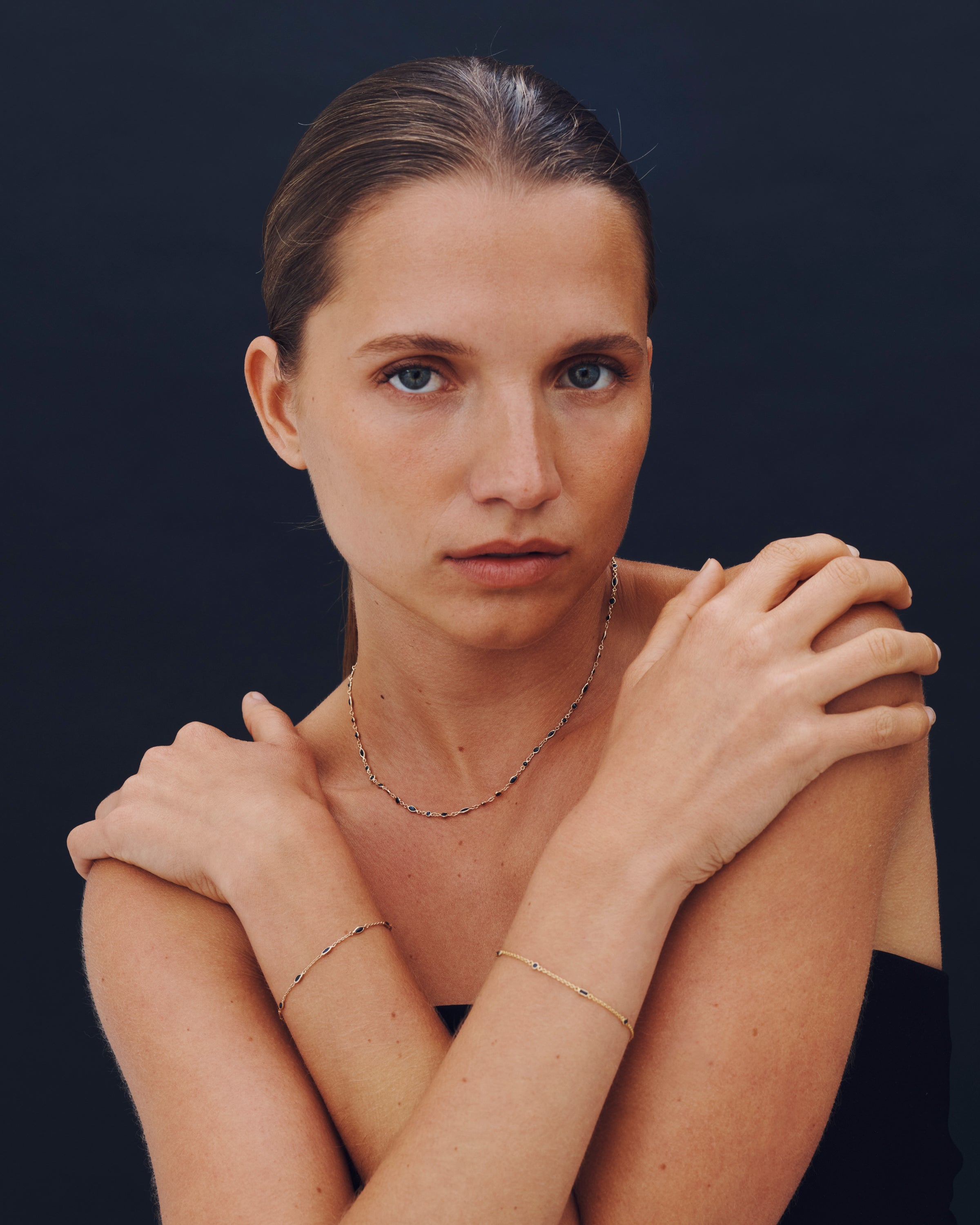 Lucia Baguette Bracelet Solid Gold