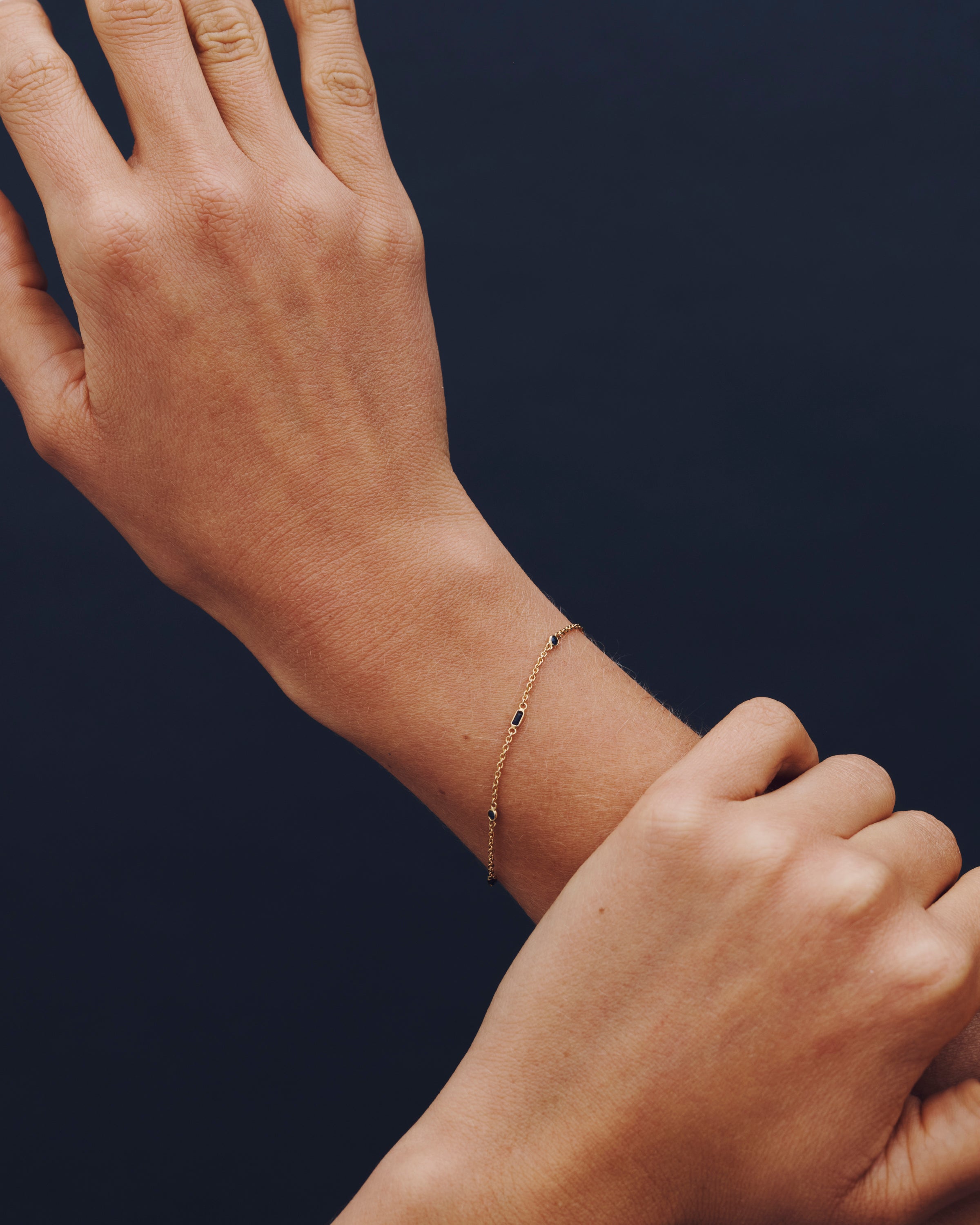 Lucia Baguette Bracelet Solid Gold