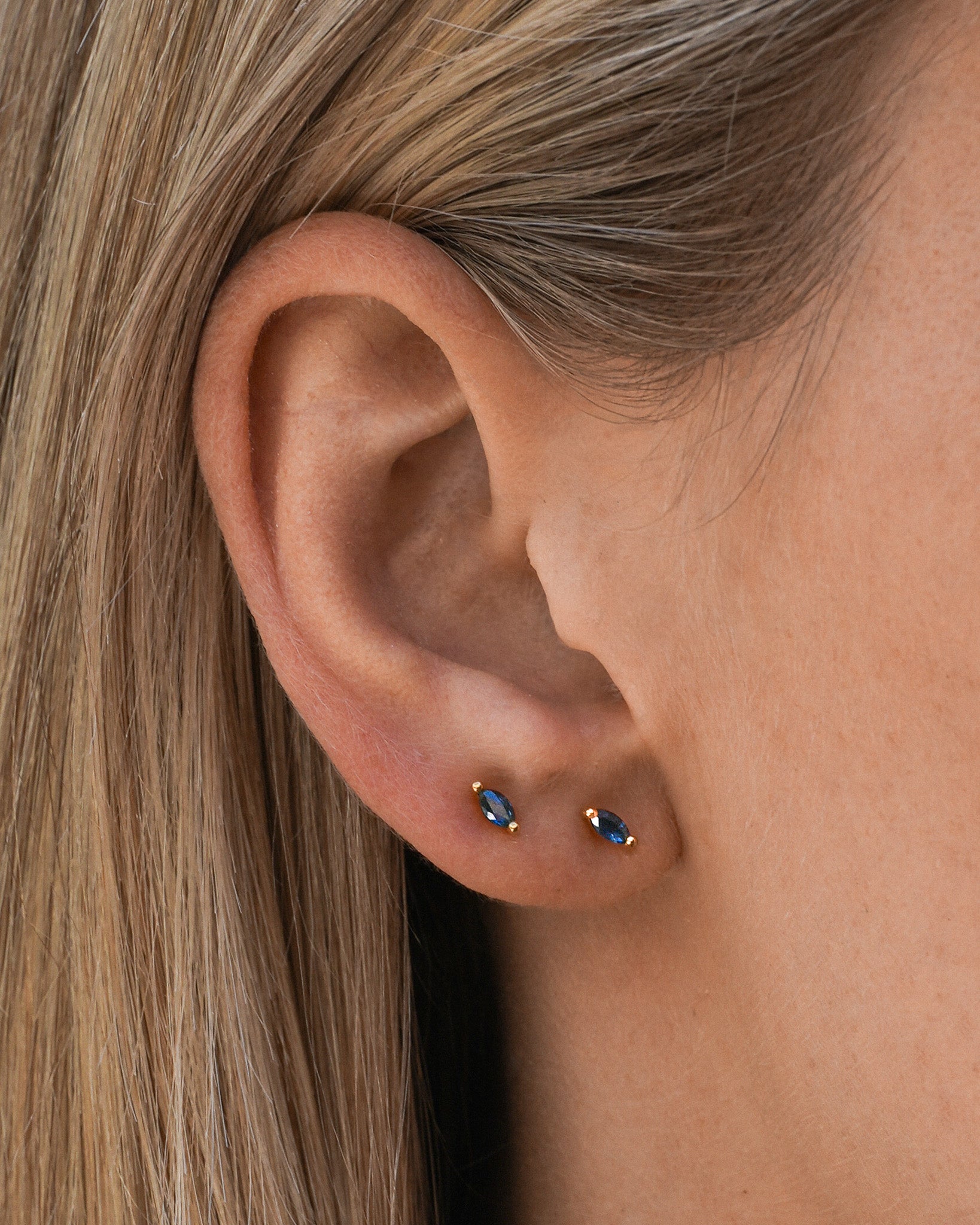 Alessandra Studs Gold Vermeil