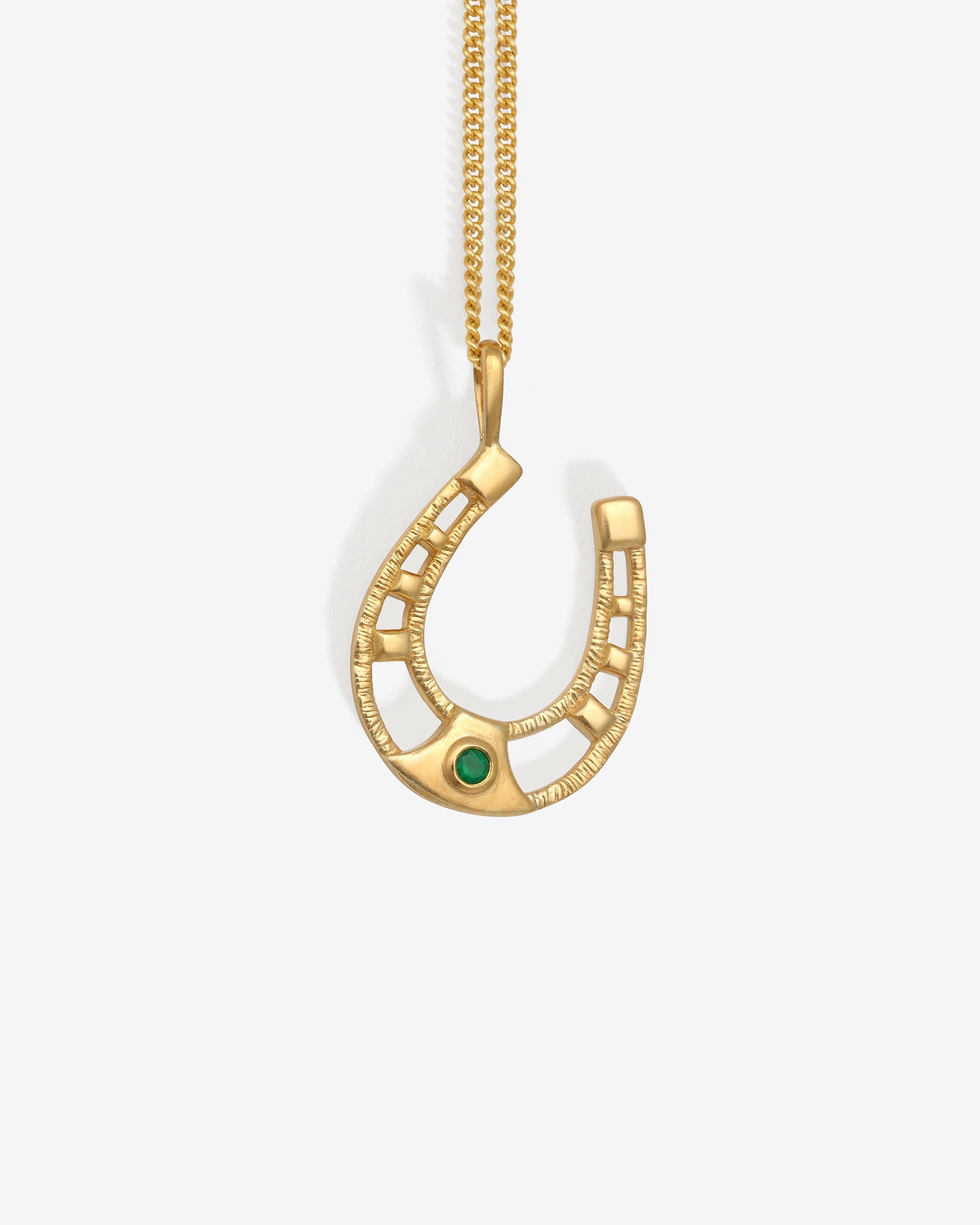 Horseshoe Necklace Gold Vermeil