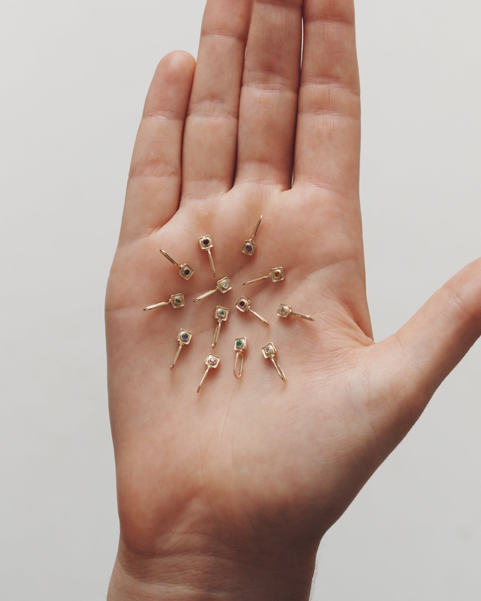 Florence Birthstone Charm Solid Gold