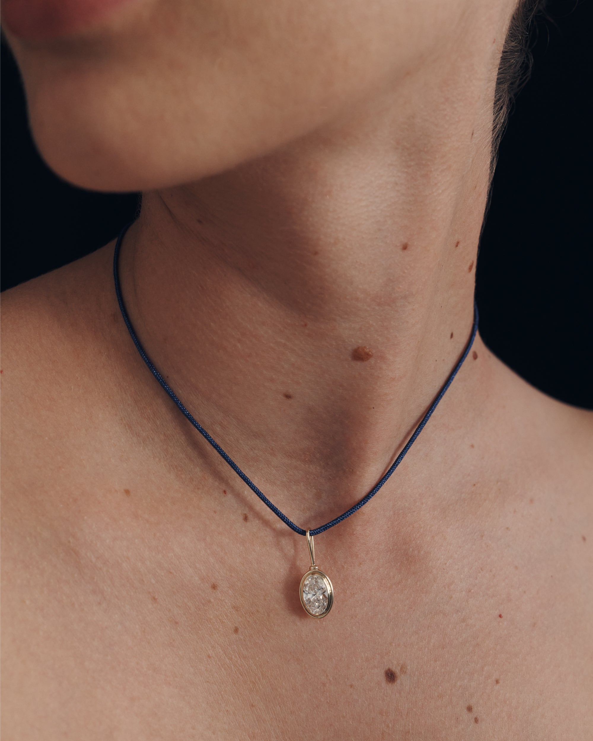 Seren Diamond Pendant Solid Gold