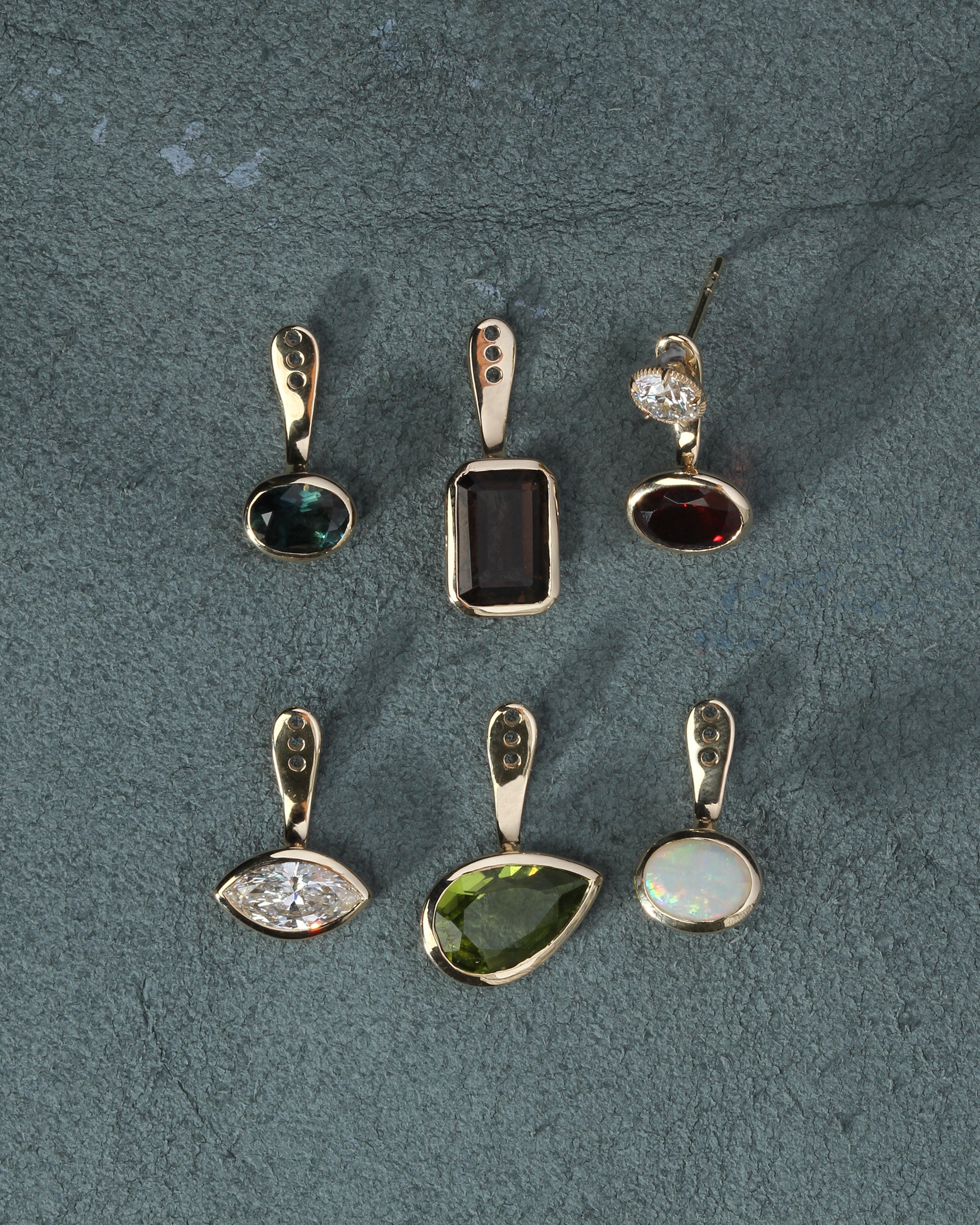 Orbit Opal Ear Jacket Solid Gold