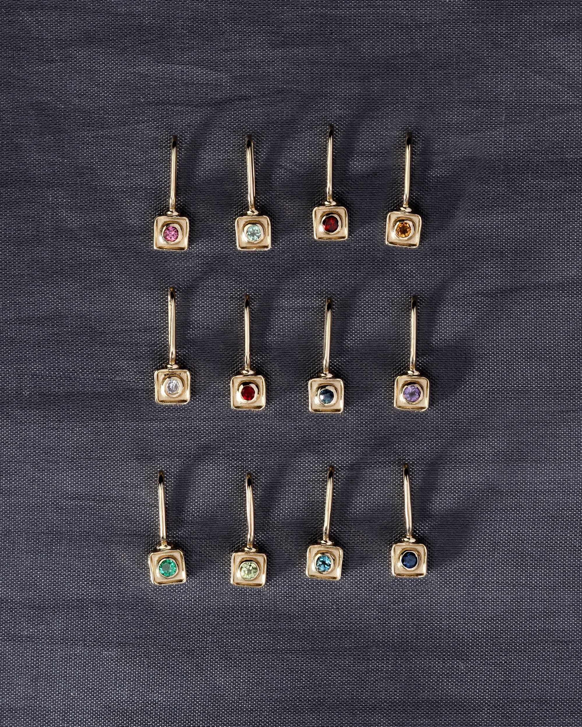 Florence Birthstone Charm Solid Gold