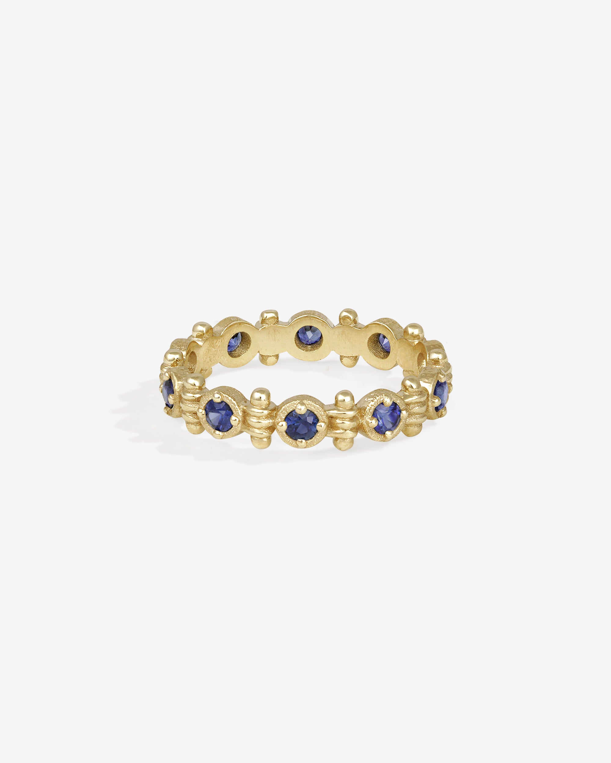 Asteria Eternity Ring Sapphire Solid Gold