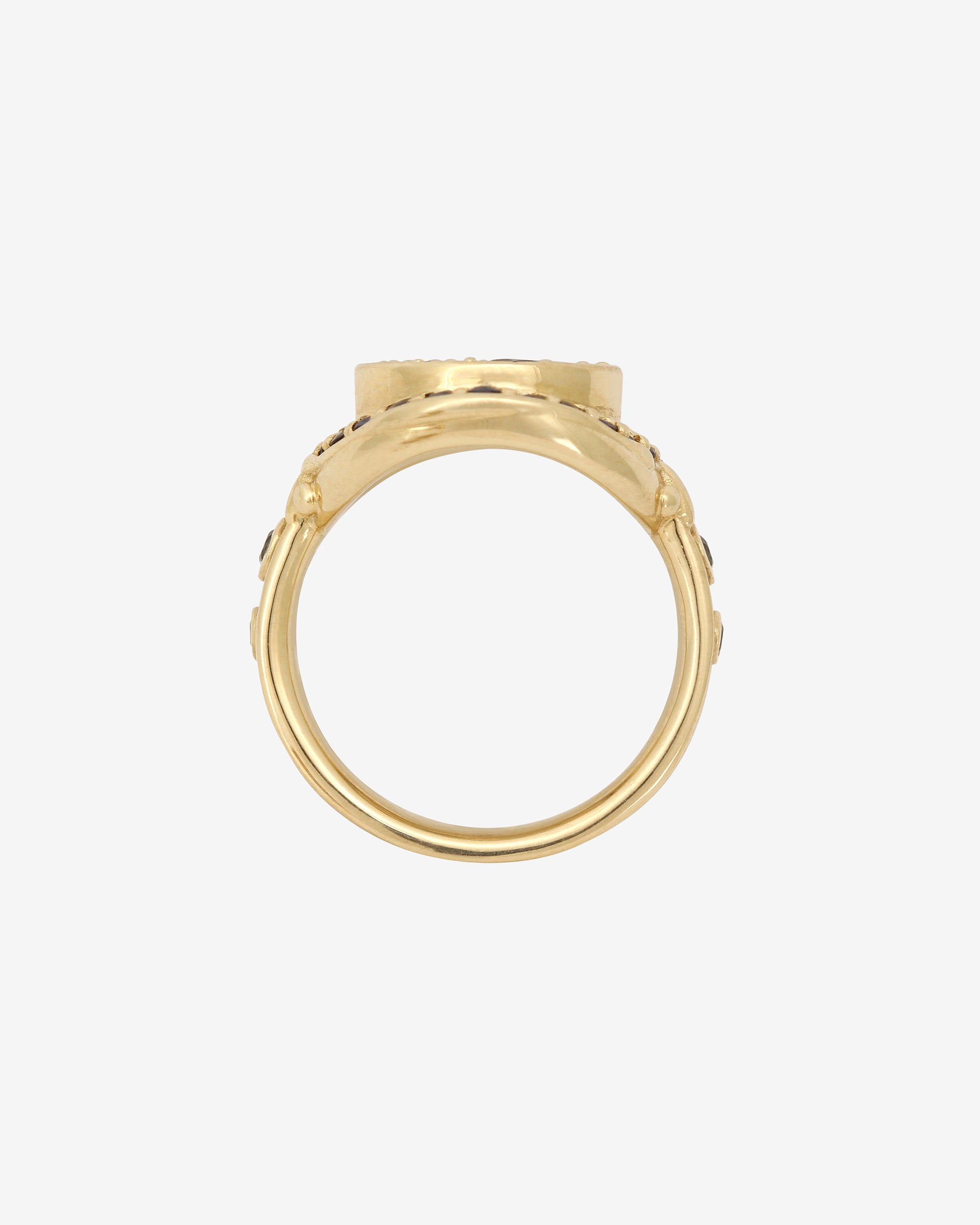 Asteria Halo Sapphire Solid Gold