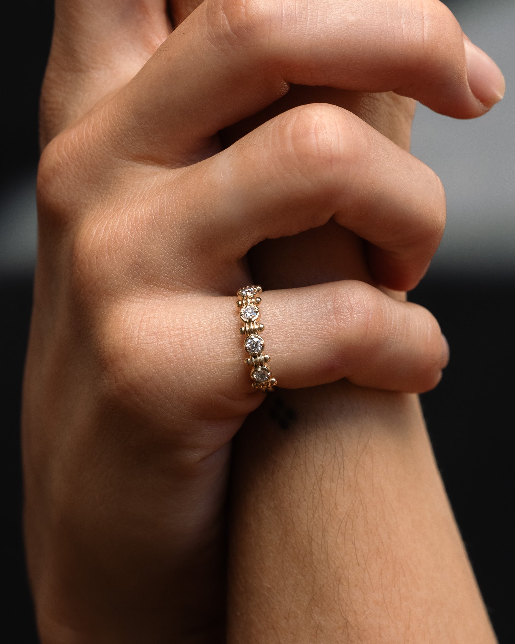 Asteria Eternity Ring Diamond Solid Gold