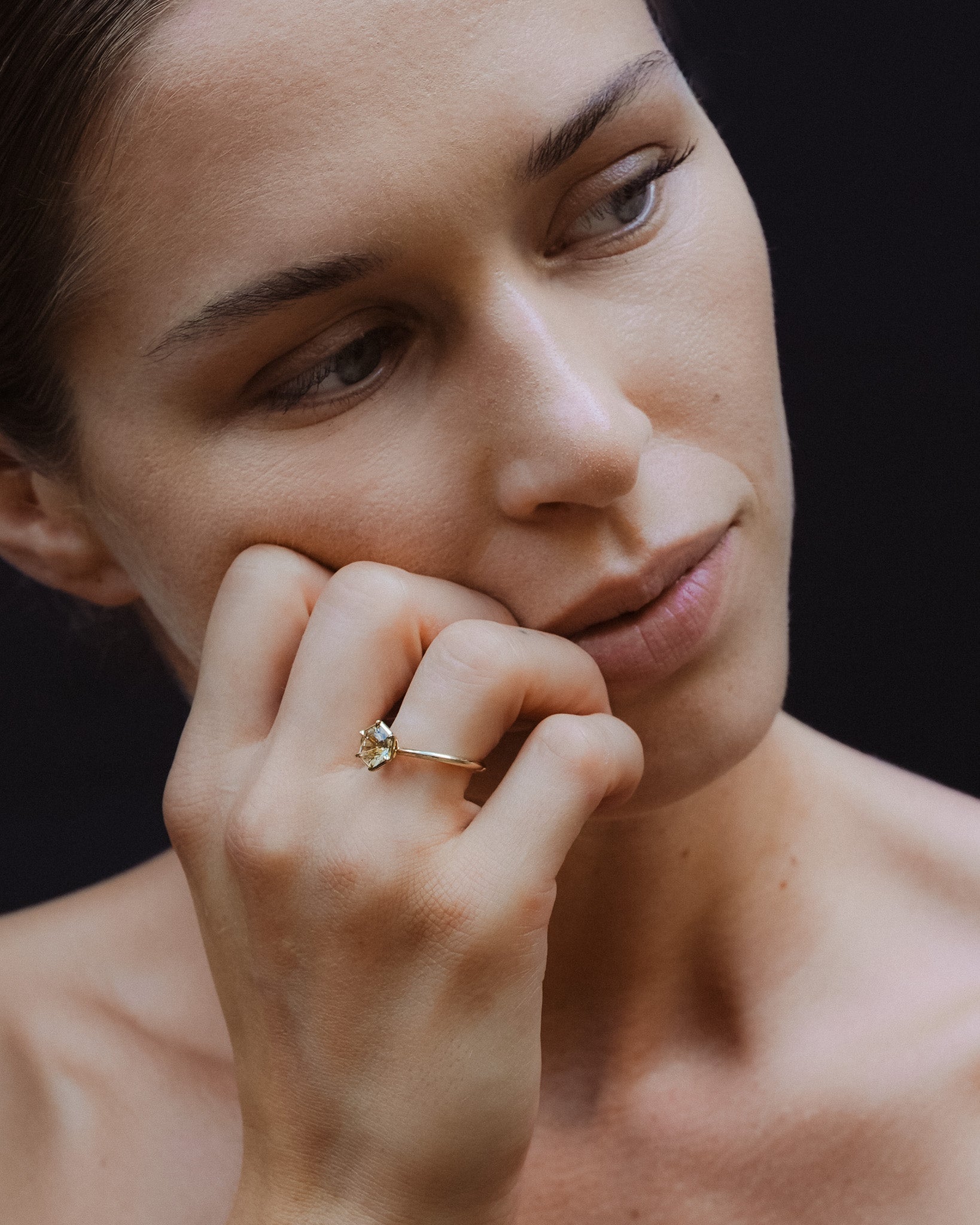 Azalea Ring 1.32ct Morganite Solid Gold