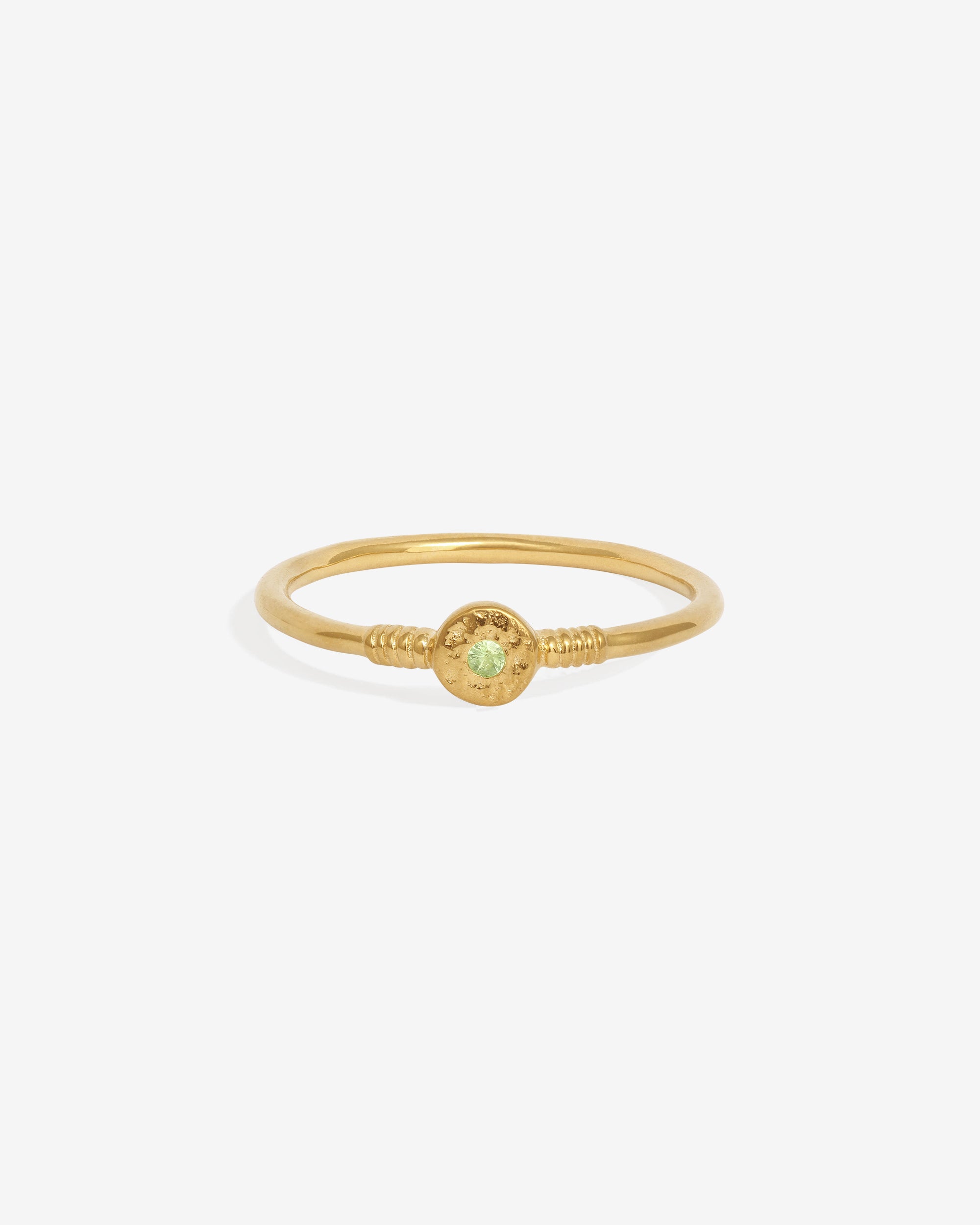 Bia Ring Gold Vermeil set with tsavorite