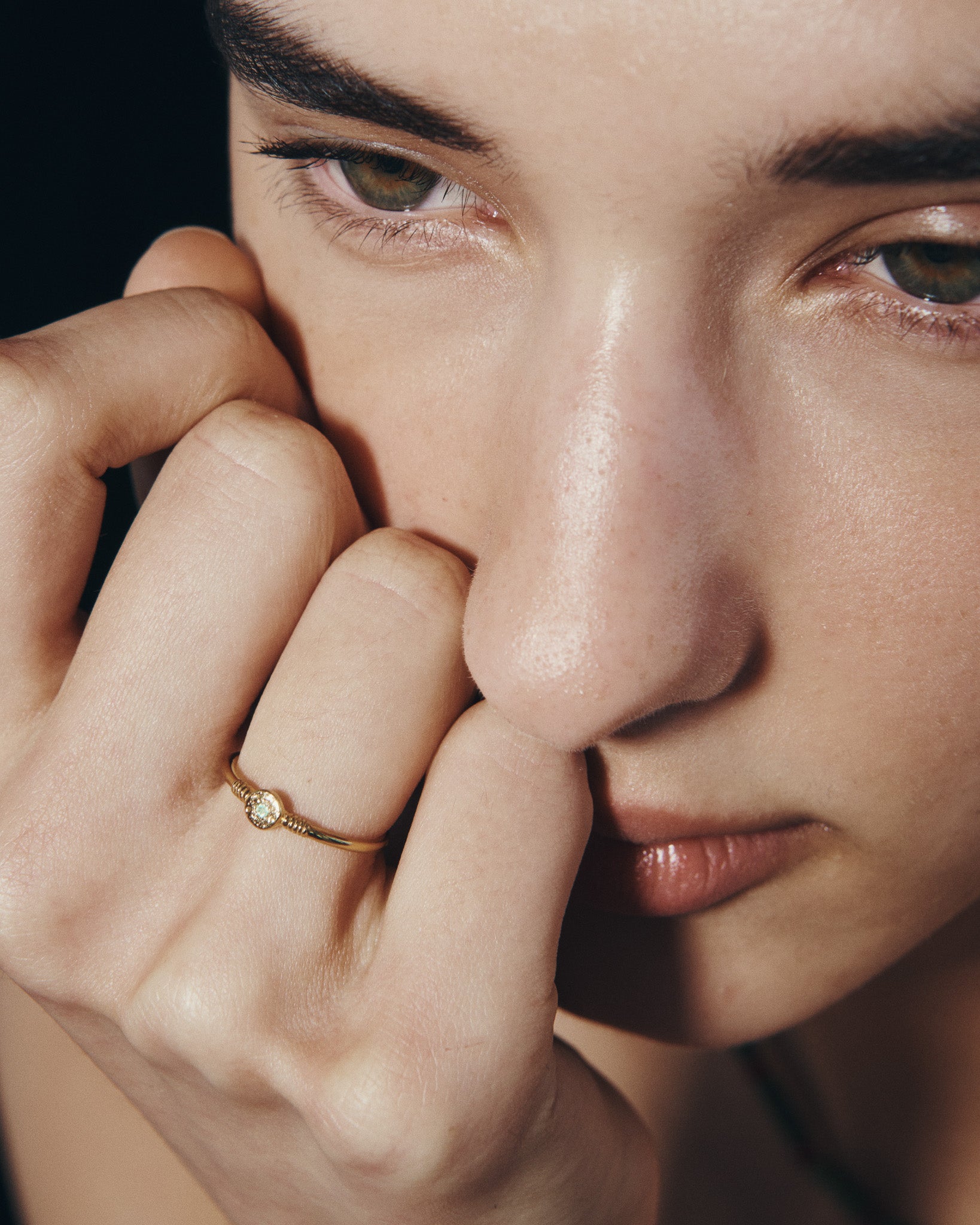 Bia Ring Gold Vermeil, worn