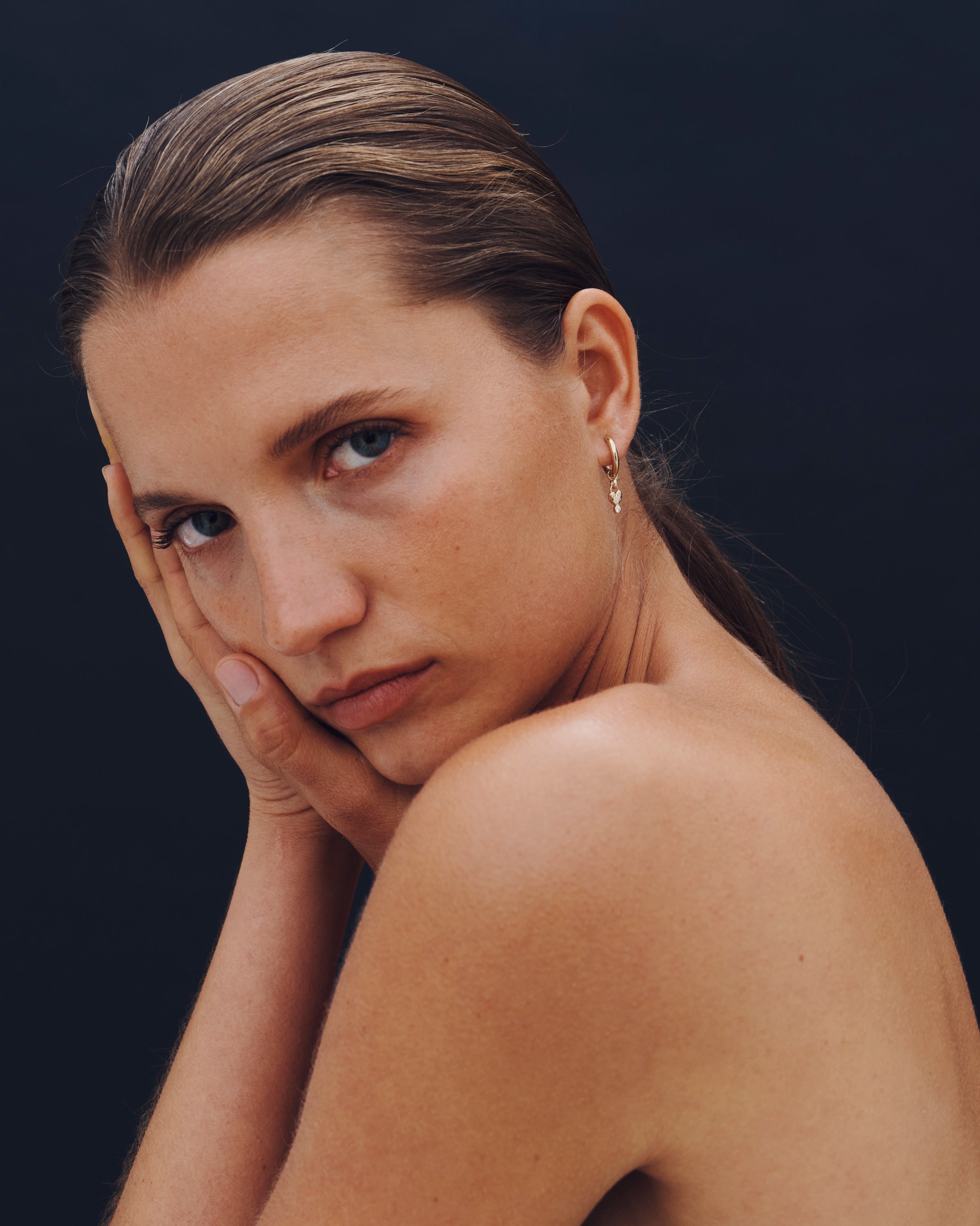 Freya Ear Charm Diamond Solid Gold