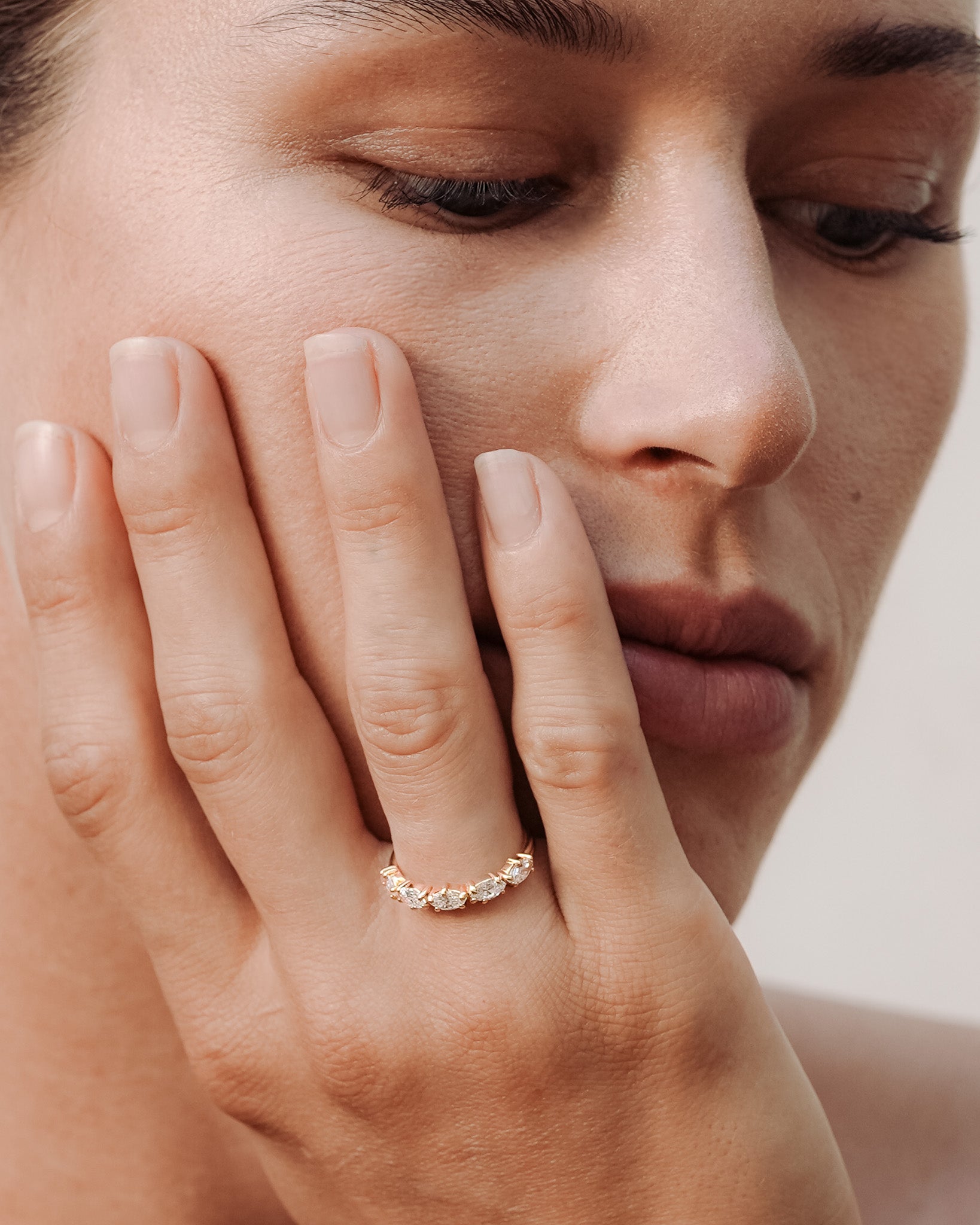 Love Knot Ring Diamond Solid Gold