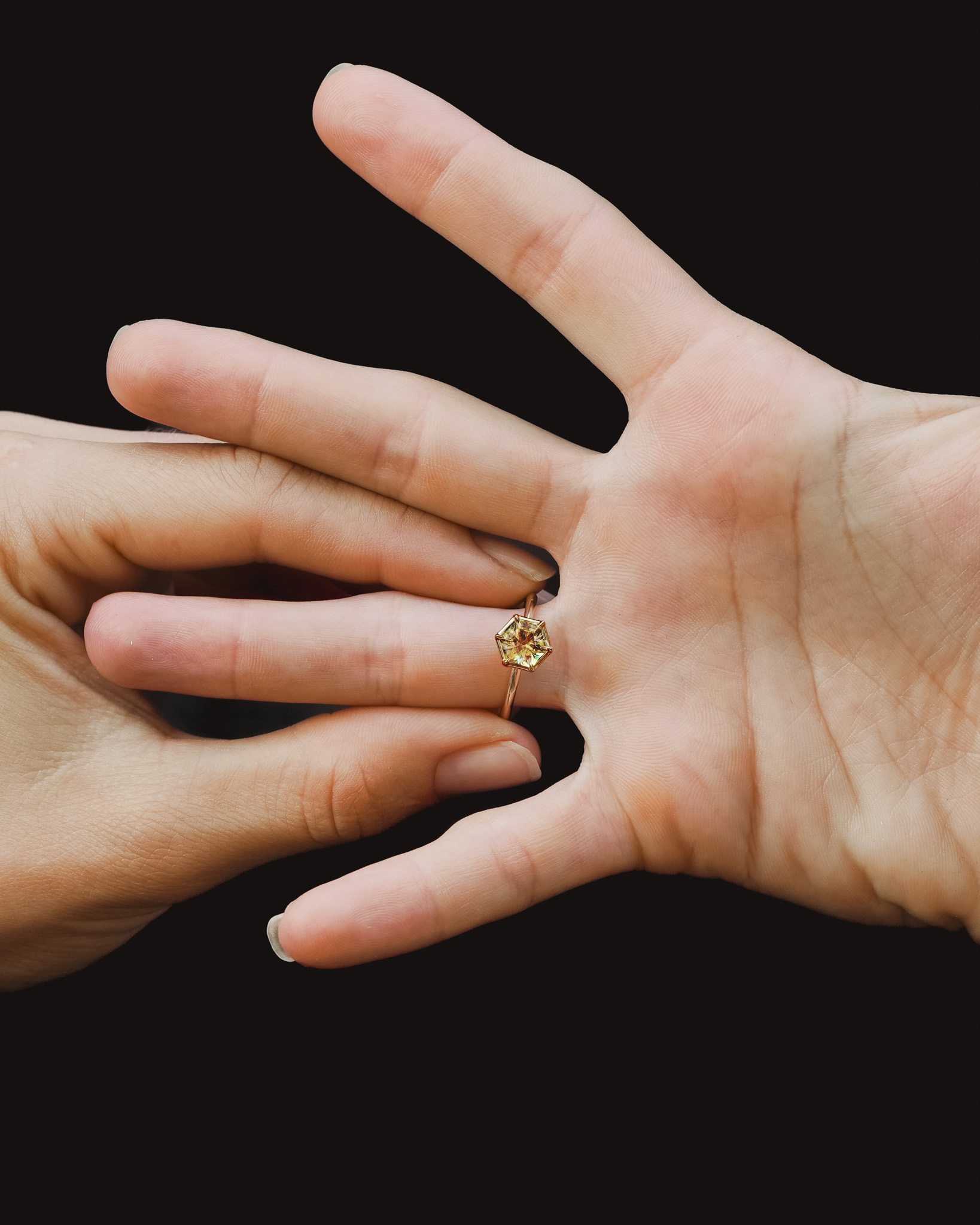 Azalea Ring 0.91ct Tourmaline Solid Gold