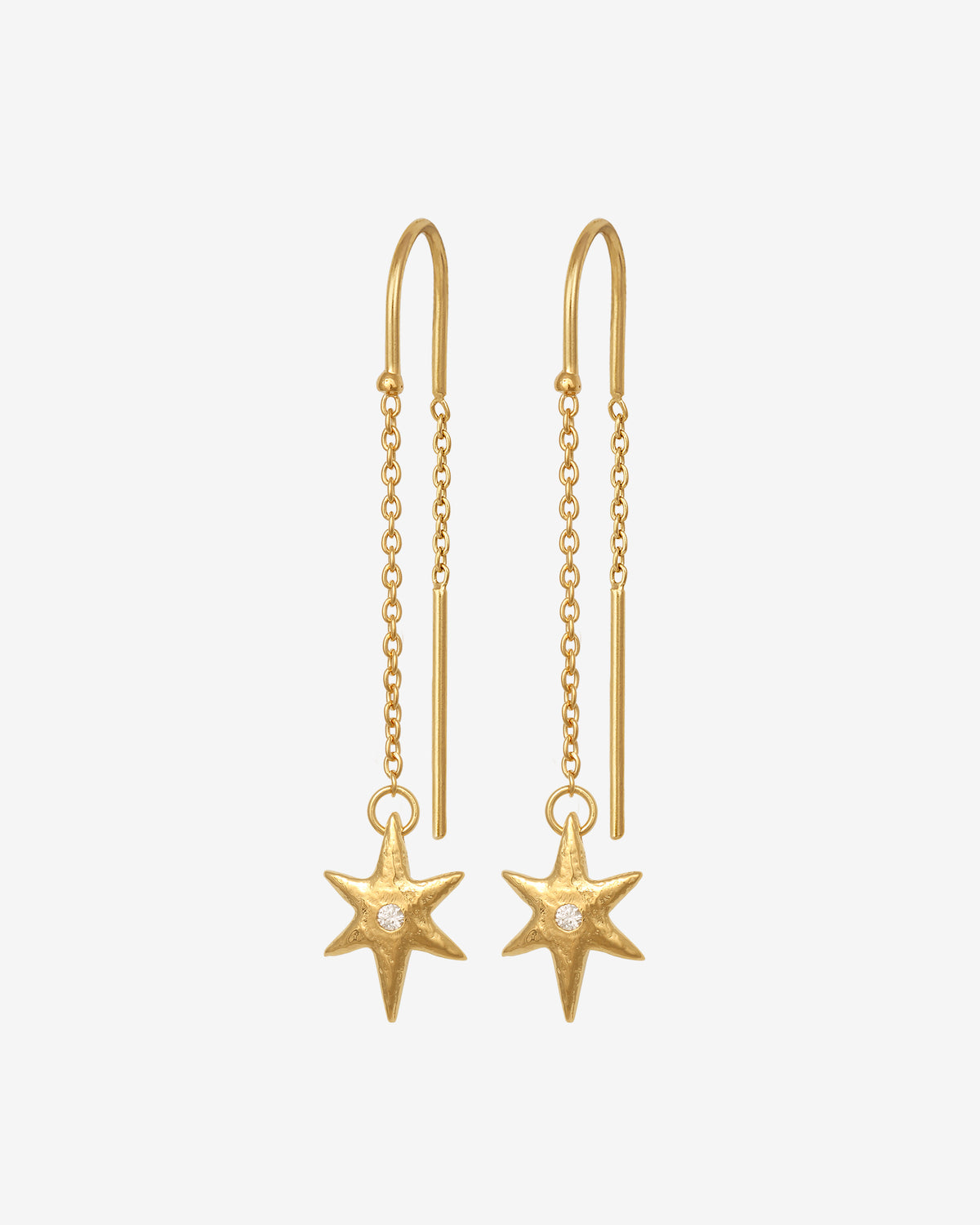 Electra Earrings Gold Vermeil set with zircon