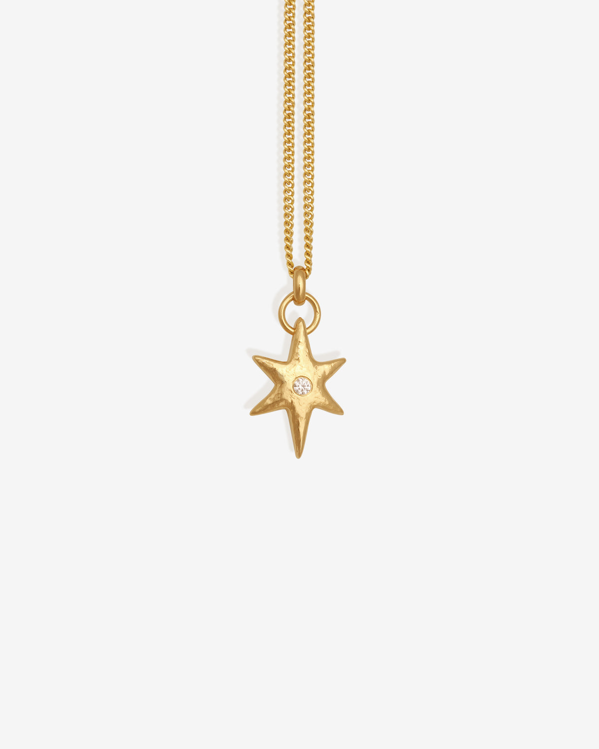 Electra Necklace Gold Vermeil set with zircon