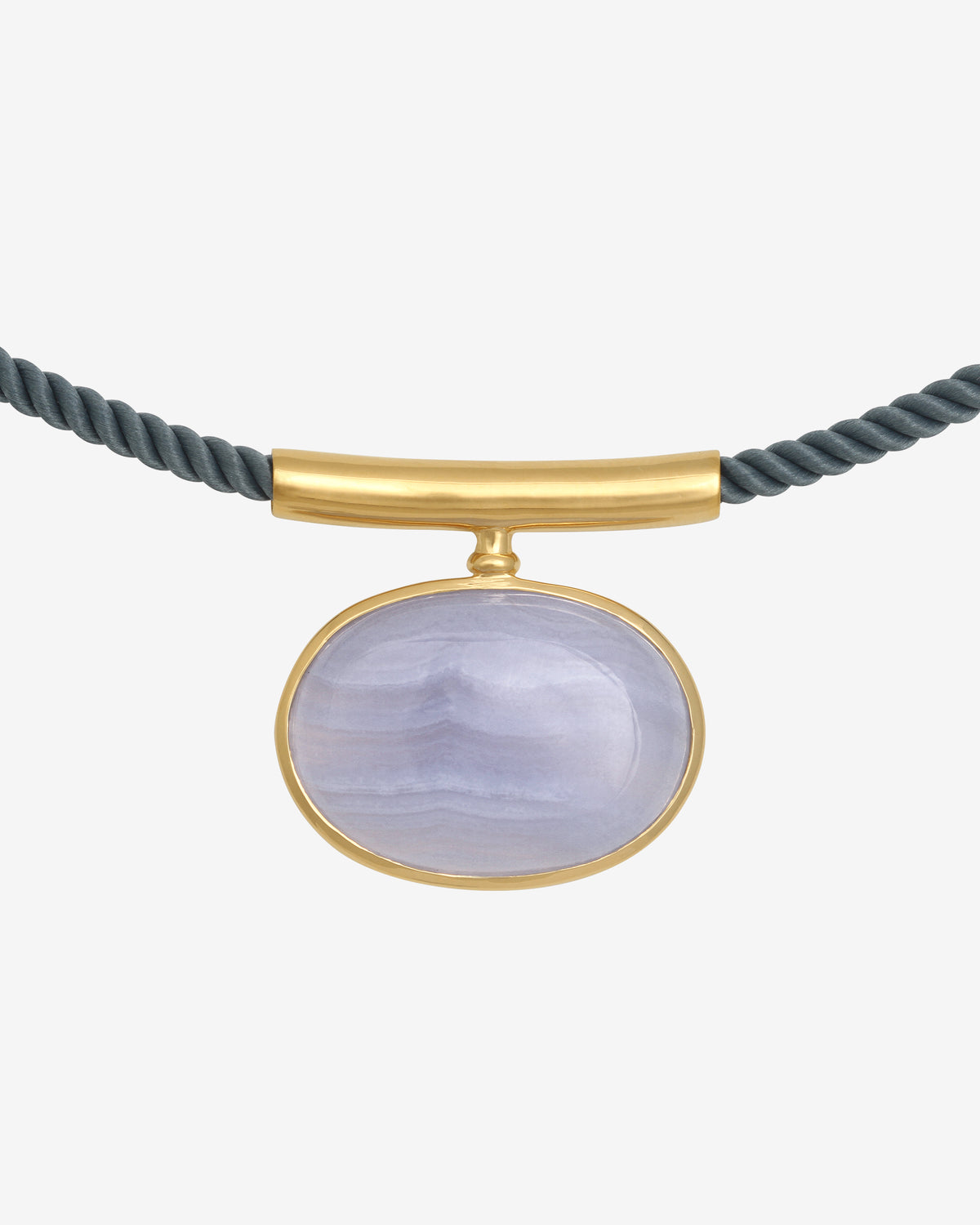 Ether Necklace Gold Vermeil set with agate