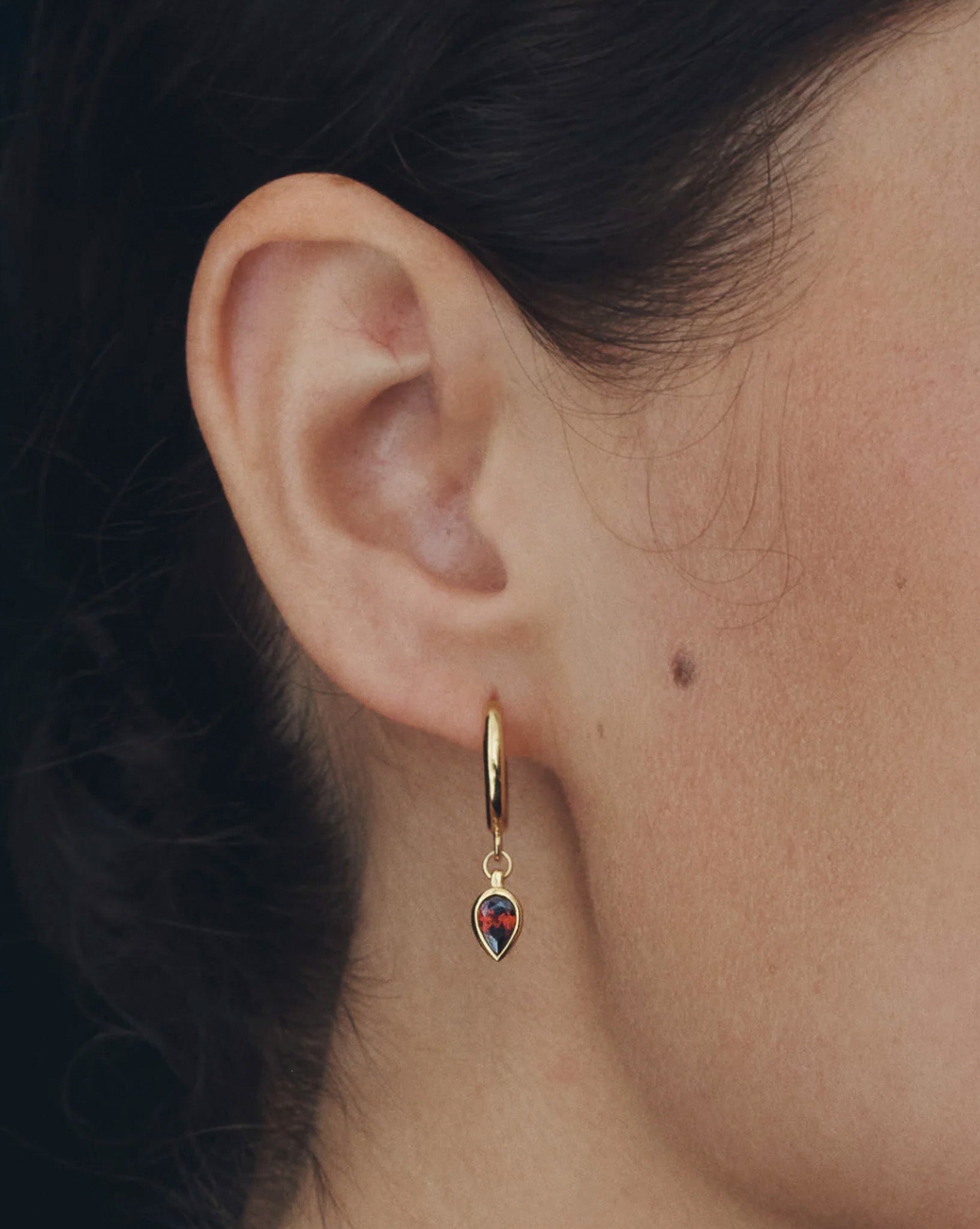 Flame Earrings Gold Vermeil