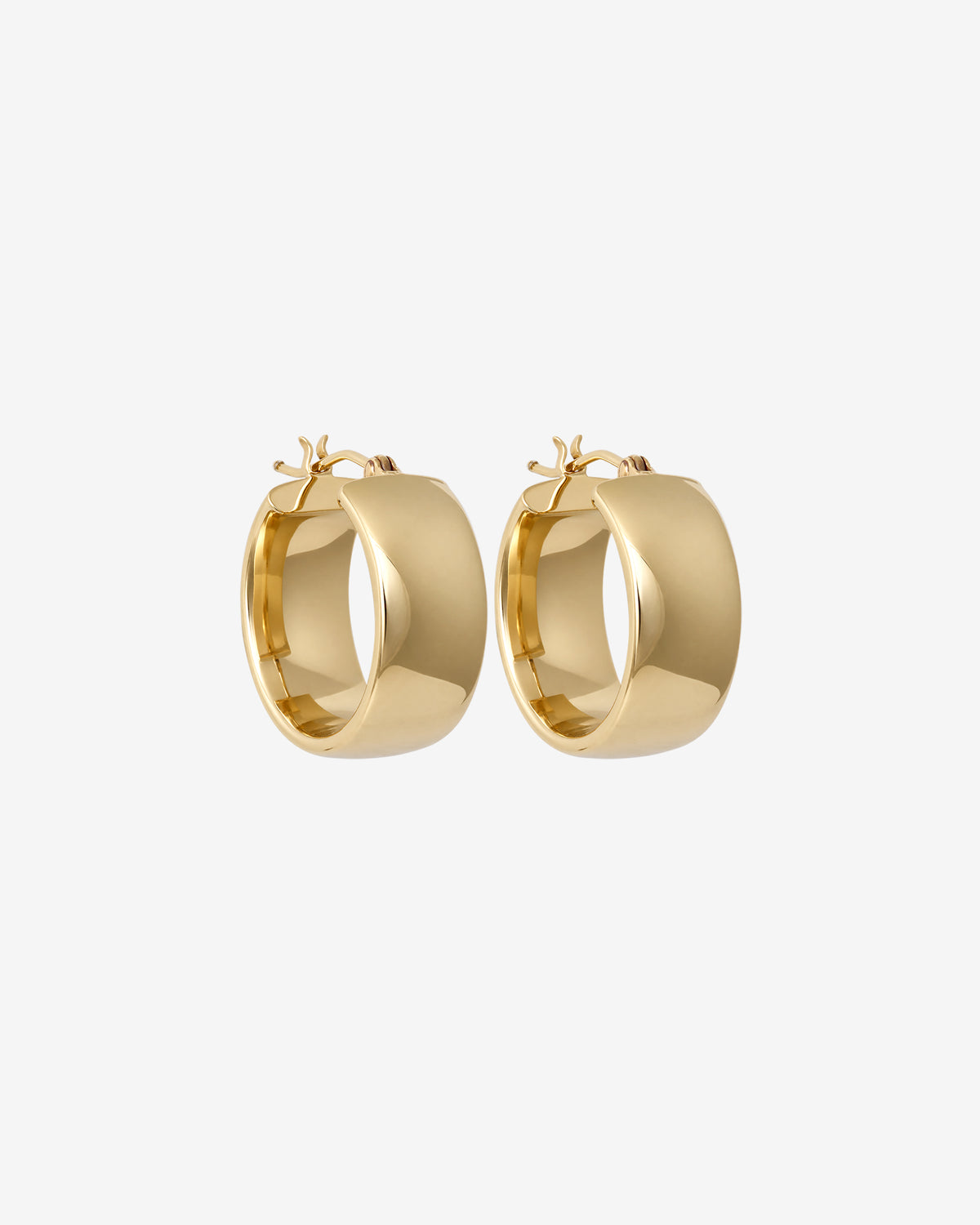 Greta Hoops Solid Gold
